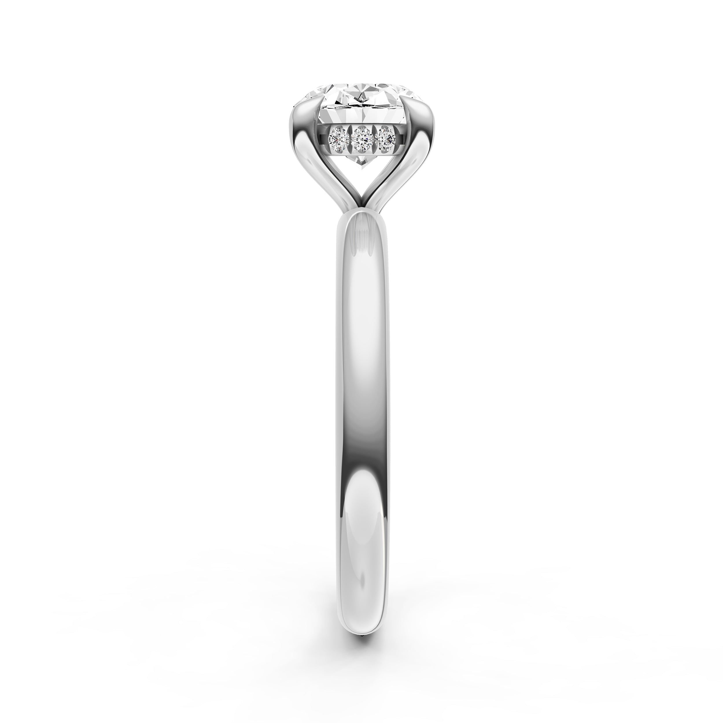 E2W Hidden Halo Engagement Ring (Oval) Birmingham Jewelry Engagement Ring Birmingham Jewelry 