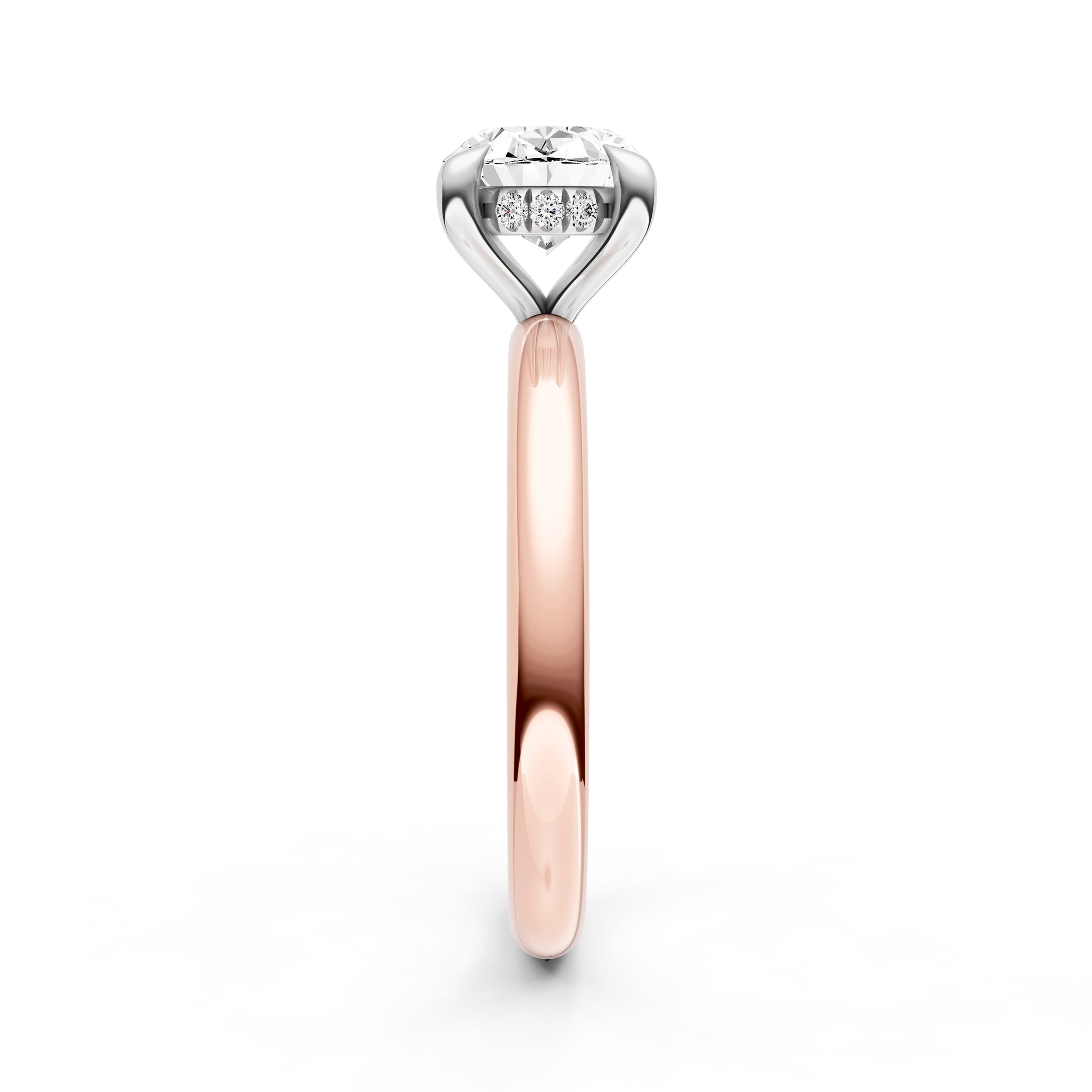 E2W Hidden Halo Engagement Ring (Oval) Birmingham Jewelry Engagement Ring Birmingham Jewelry 