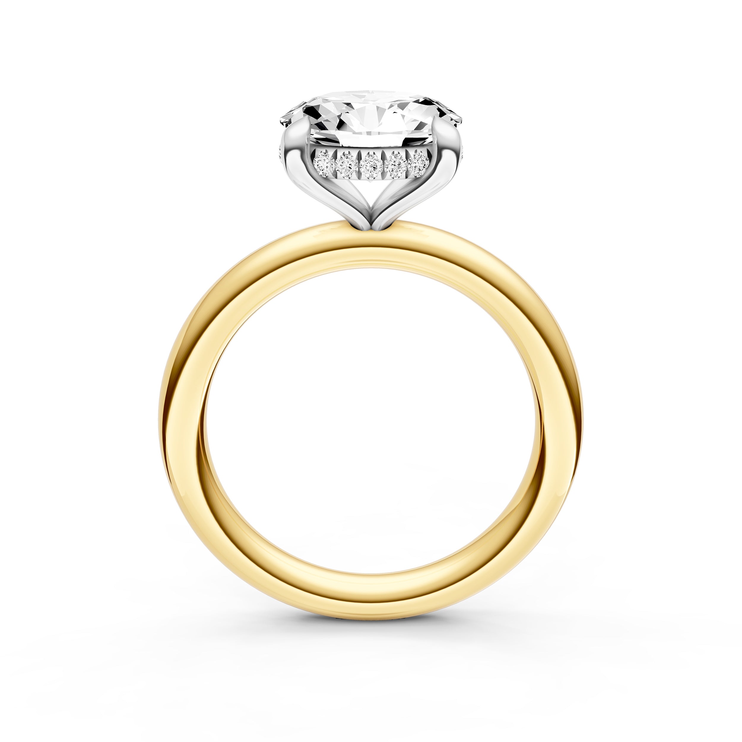 E2W Hidden Halo Engagement Ring (Oval) Birmingham Jewelry Engagement Ring Birmingham Jewelry 