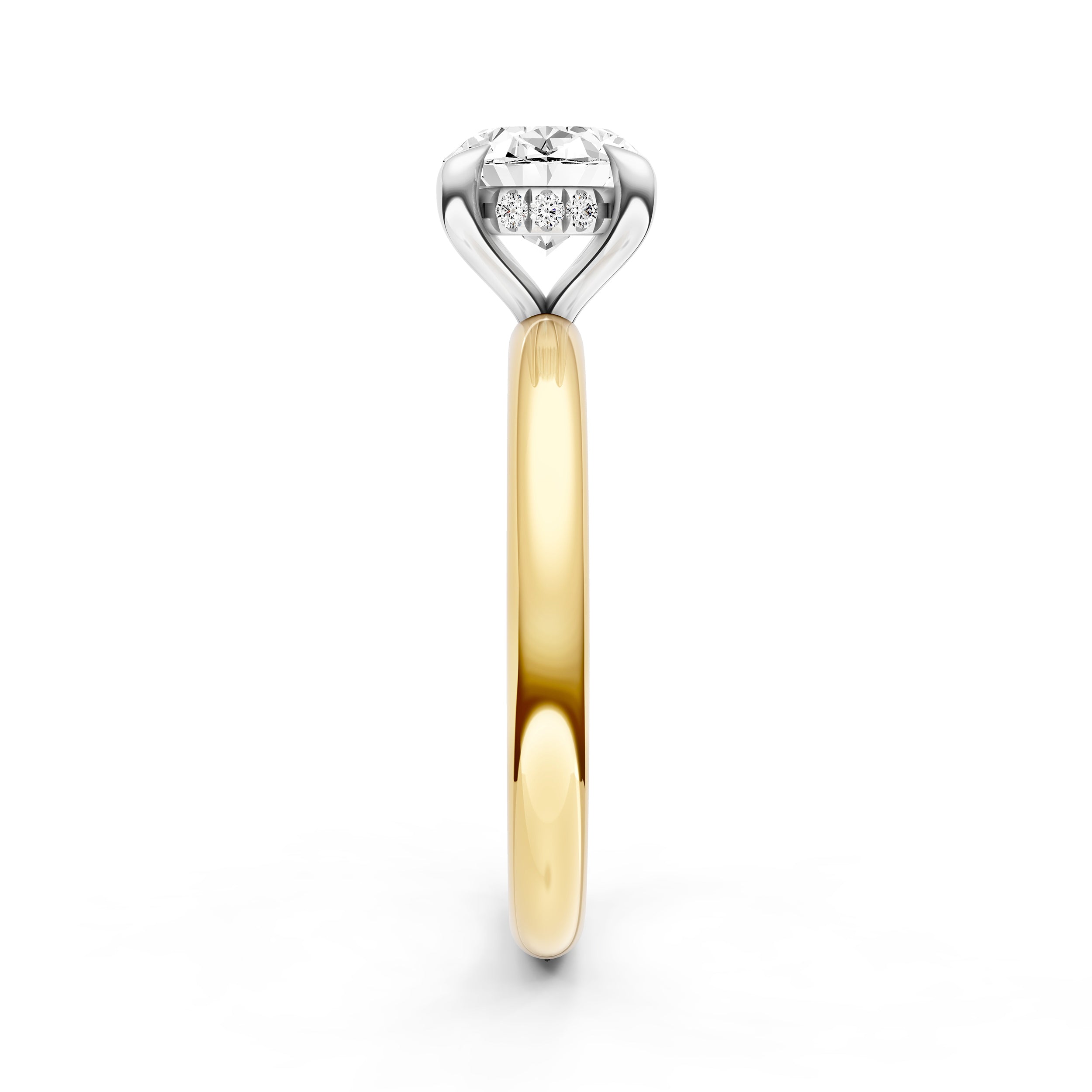 E2W Hidden Halo Engagement Ring (Oval) Birmingham Jewelry Engagement Ring Birmingham Jewelry 