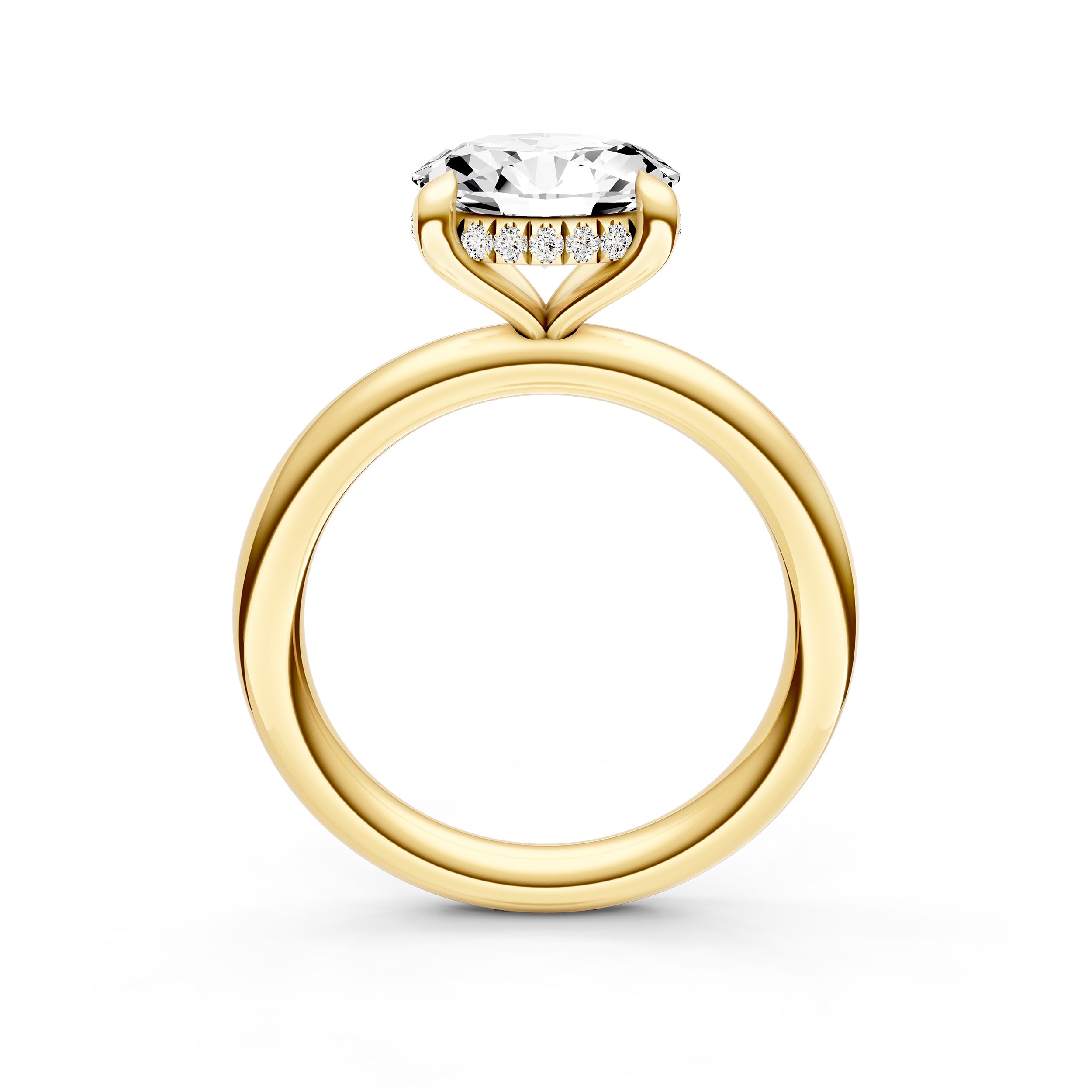 E2W Hidden Halo Engagement Ring (Oval) Birmingham Jewelry Engagement Ring Birmingham Jewelry 