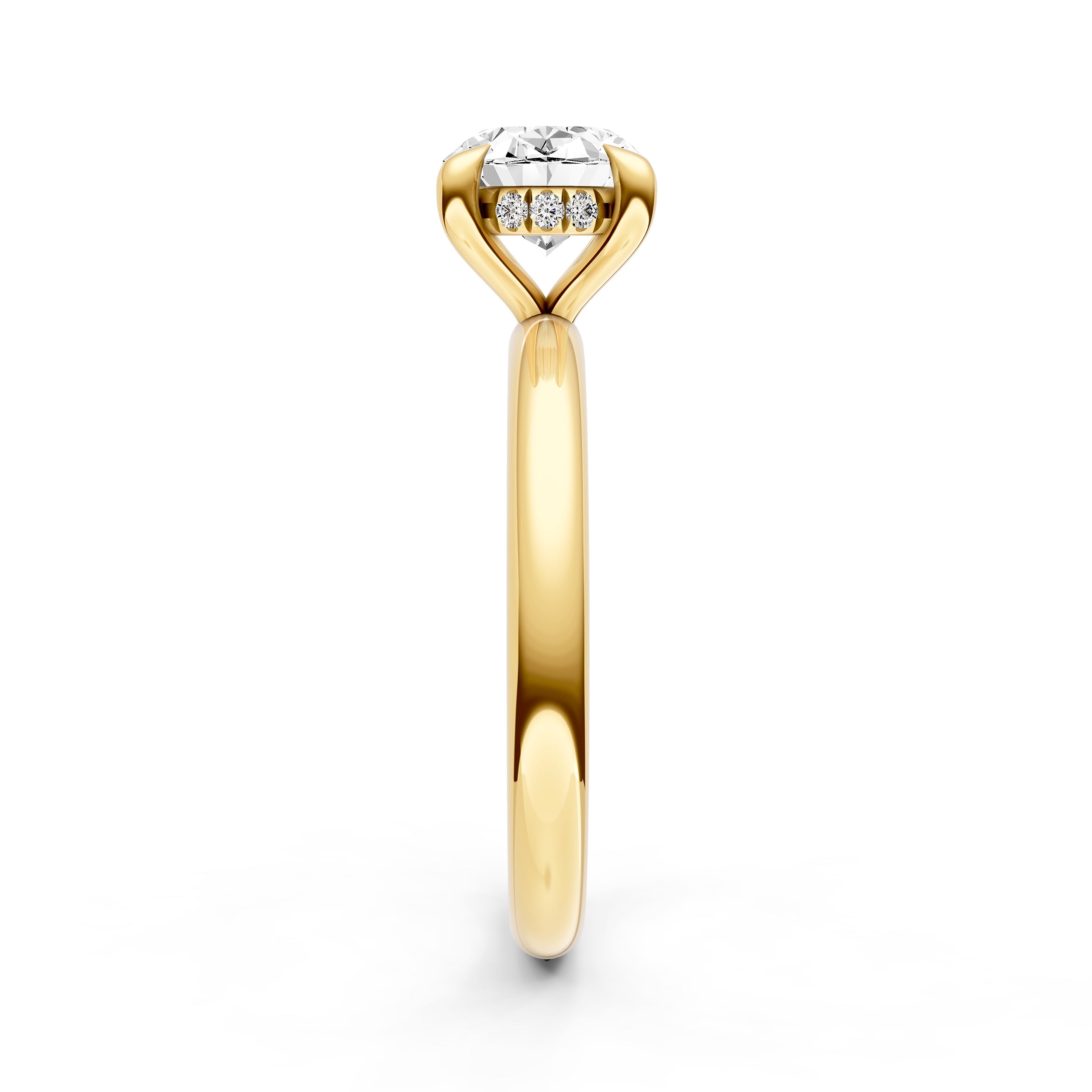 E2W Hidden Halo Engagement Ring (Oval) Birmingham Jewelry Engagement Ring Birmingham Jewelry 