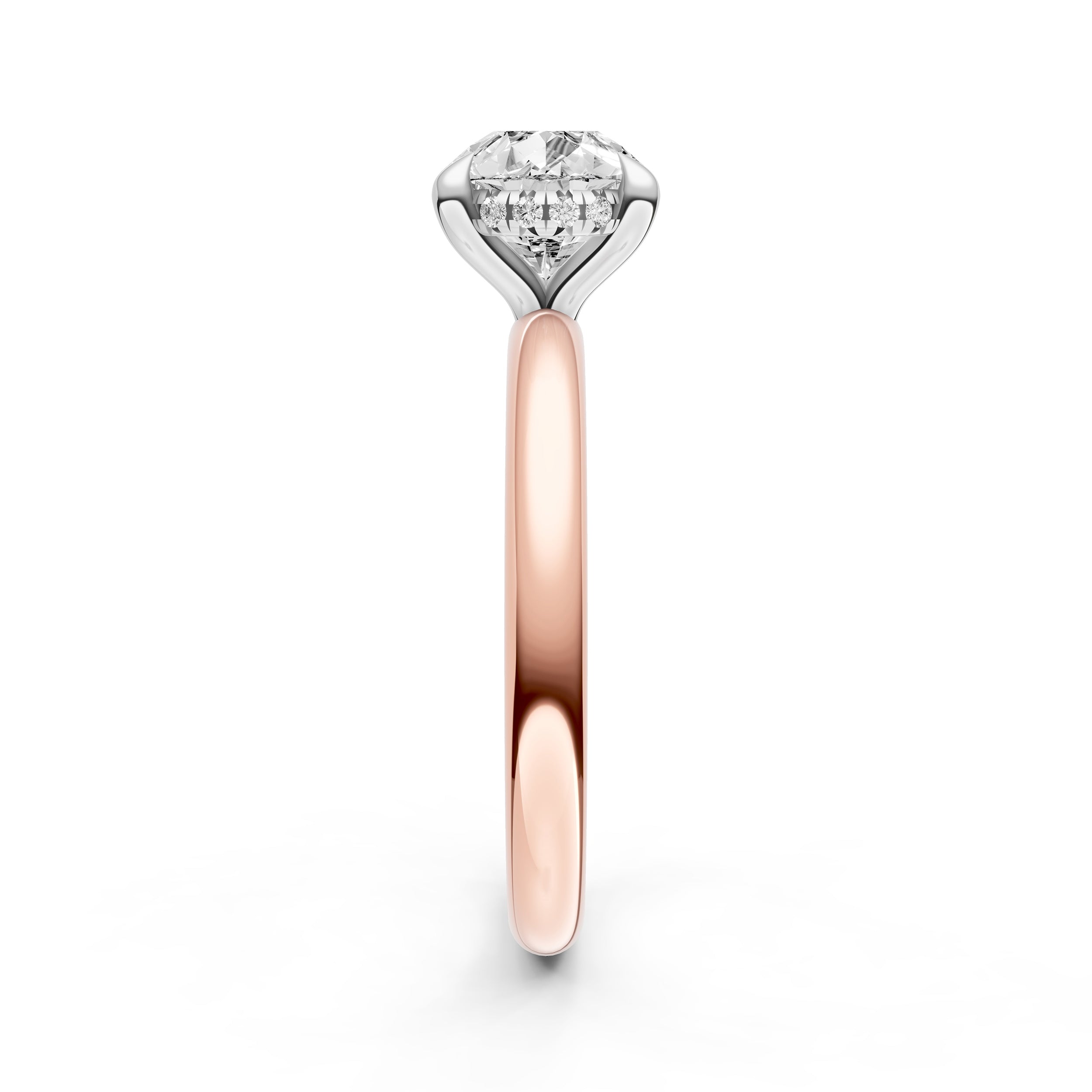 E2W Hidden Halo Engagement Ring (Pear Shape) Birmingham Jewelry Engagement Ring Birmingham Jewelry 