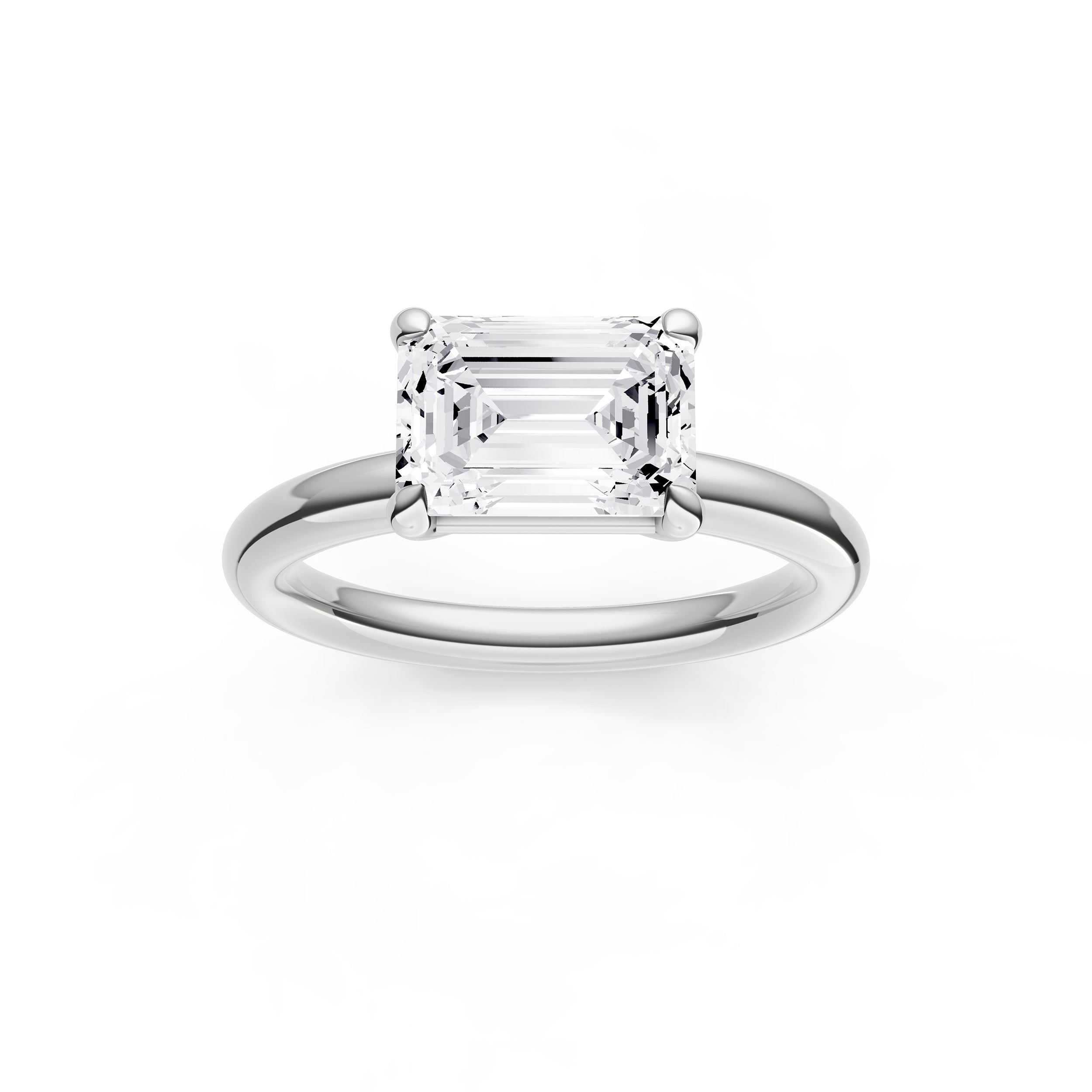 E2W Classic Semi-Mount (Emerald) Birmingham Jewelry Engagement Ring Birmingham Jewelry 