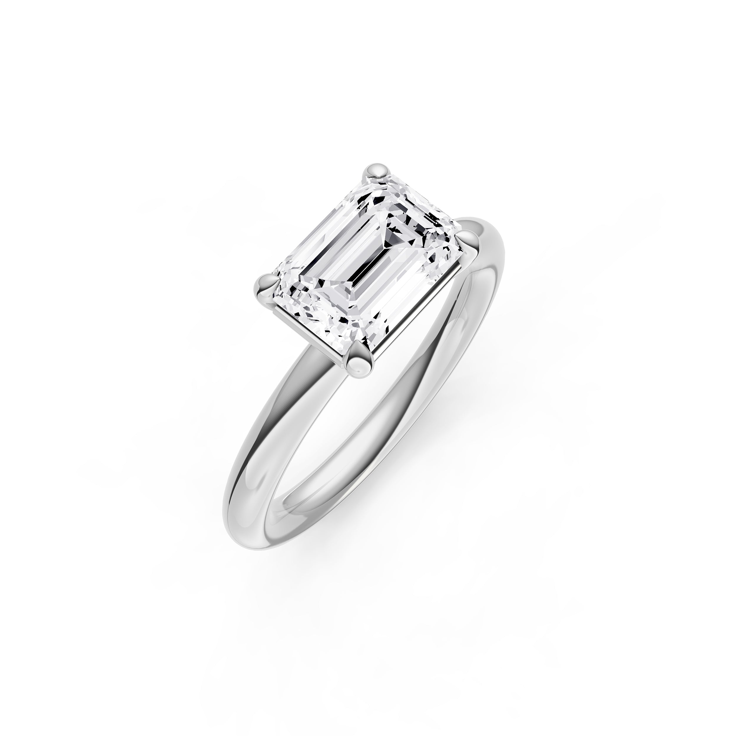 E2W Classic Semi-Mount (Emerald) Birmingham Jewelry Engagement Ring Birmingham Jewelry 