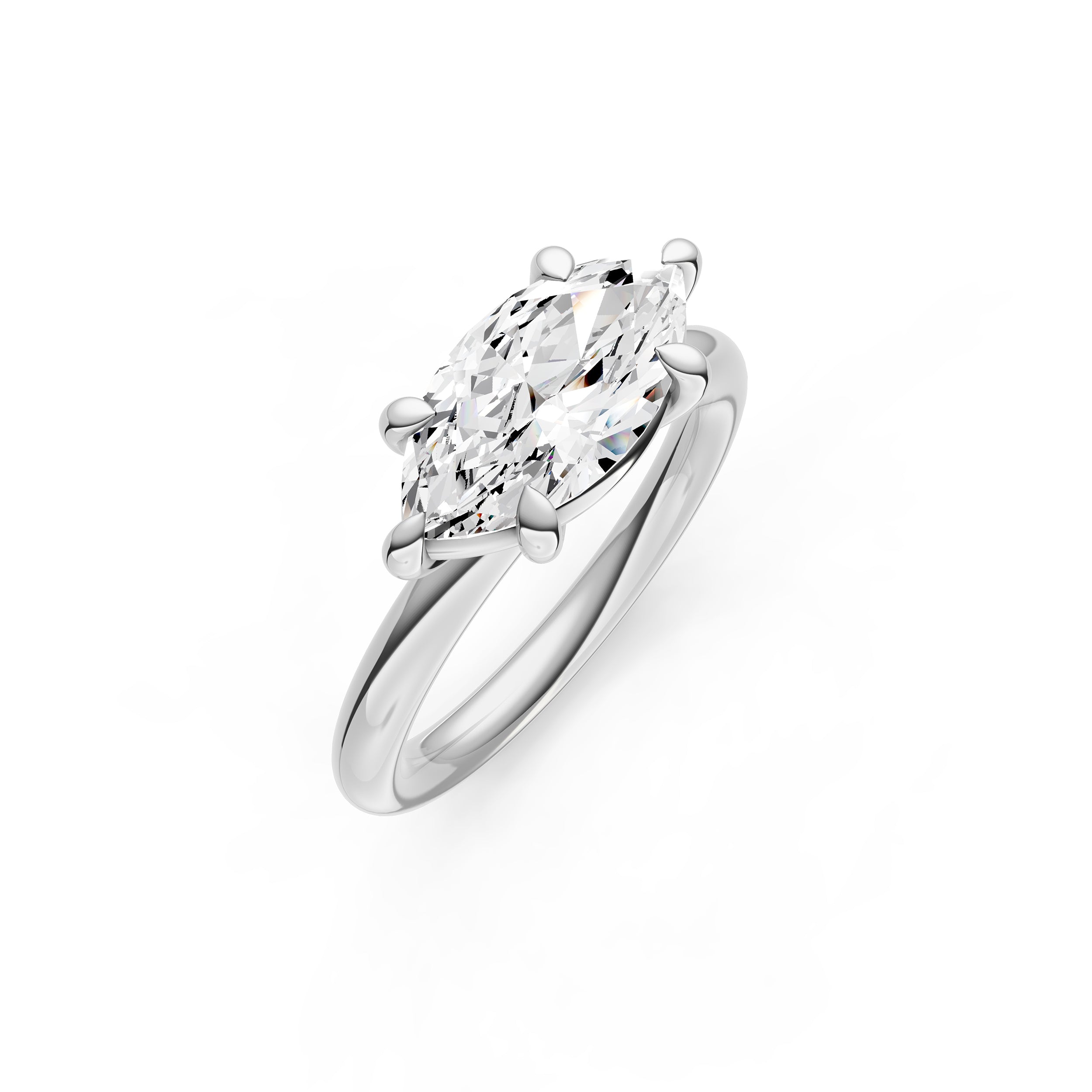 E2W Classic Semi-Mount (Marquise) Birmingham Jewelry Engagement Ring Birmingham Jewelry 