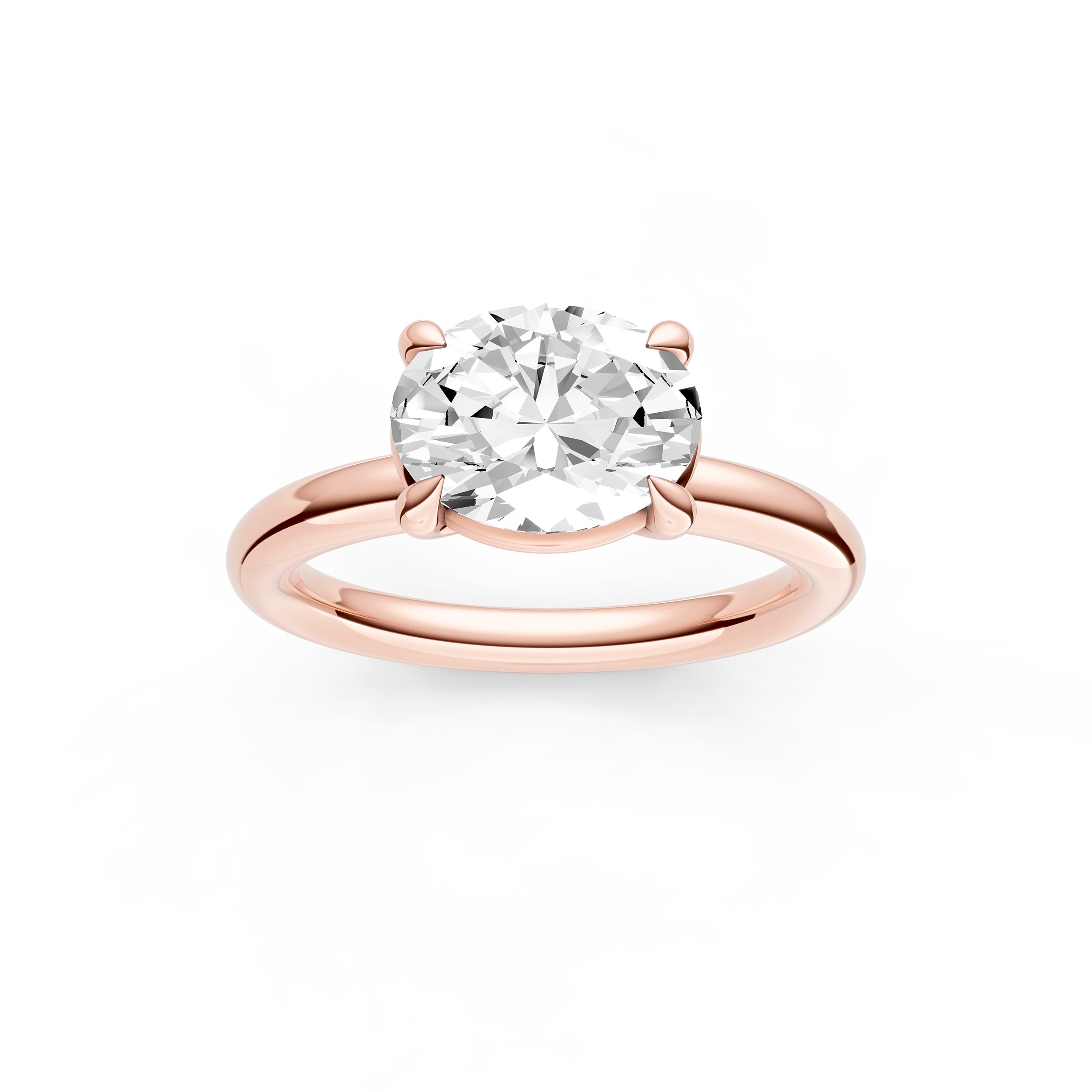 E2W Classic Semi-Mount (Oval) Birmingham Jewelry Engagement Ring Birmingham Jewelry 