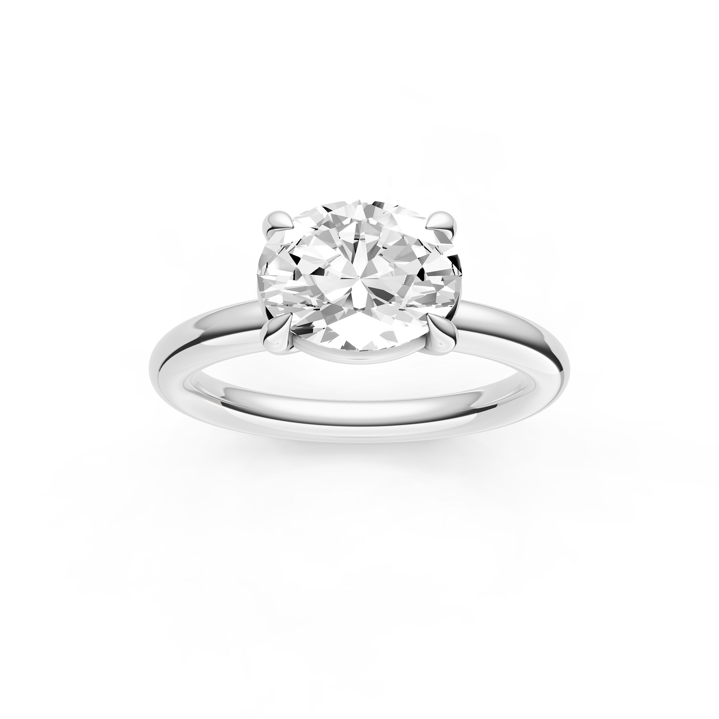 E2W Classic Semi-Mount (Oval) Birmingham Jewelry Engagement Ring Birmingham Jewelry 