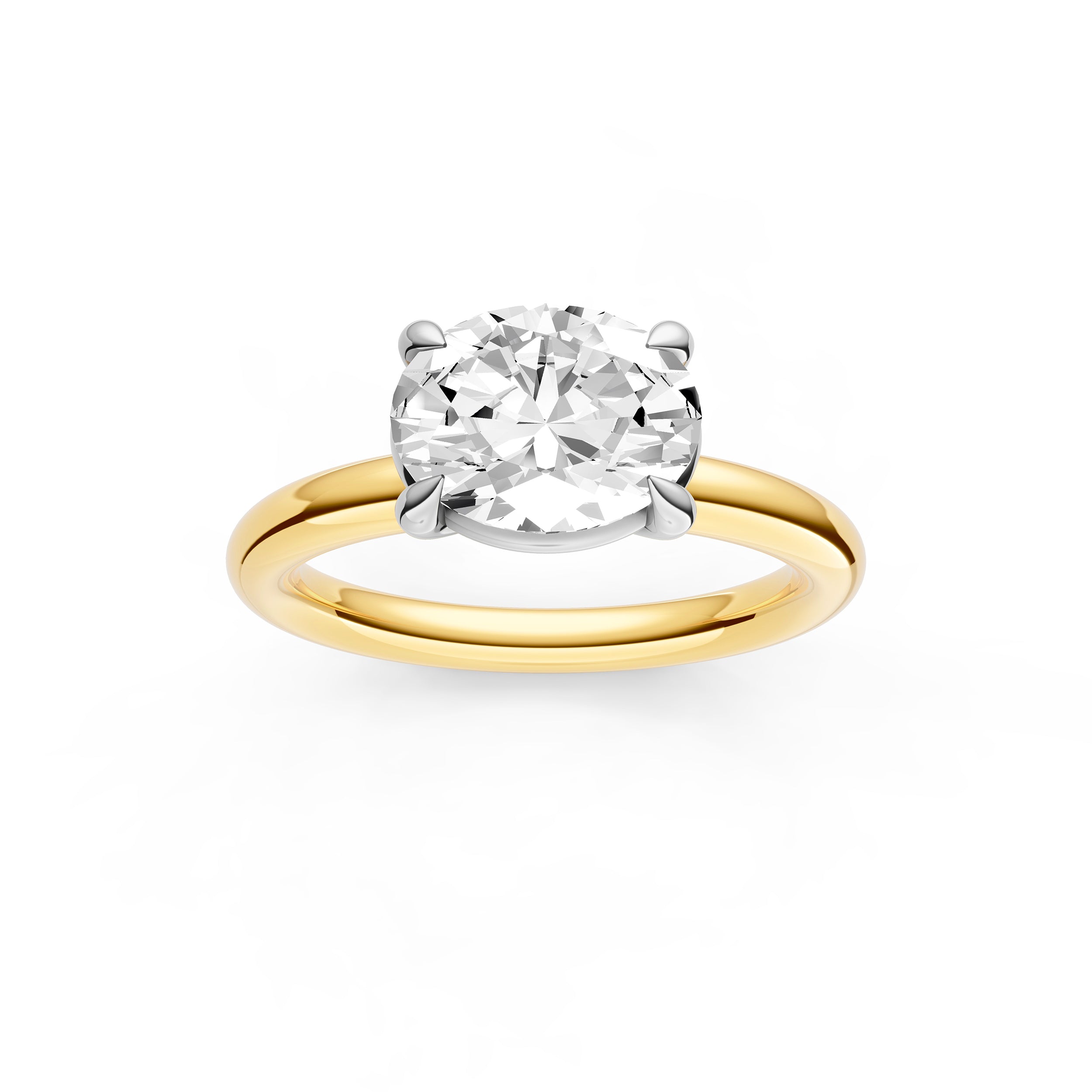 E2W Classic Semi-Mount (Oval) Birmingham Jewelry Engagement Ring Birmingham Jewelry 