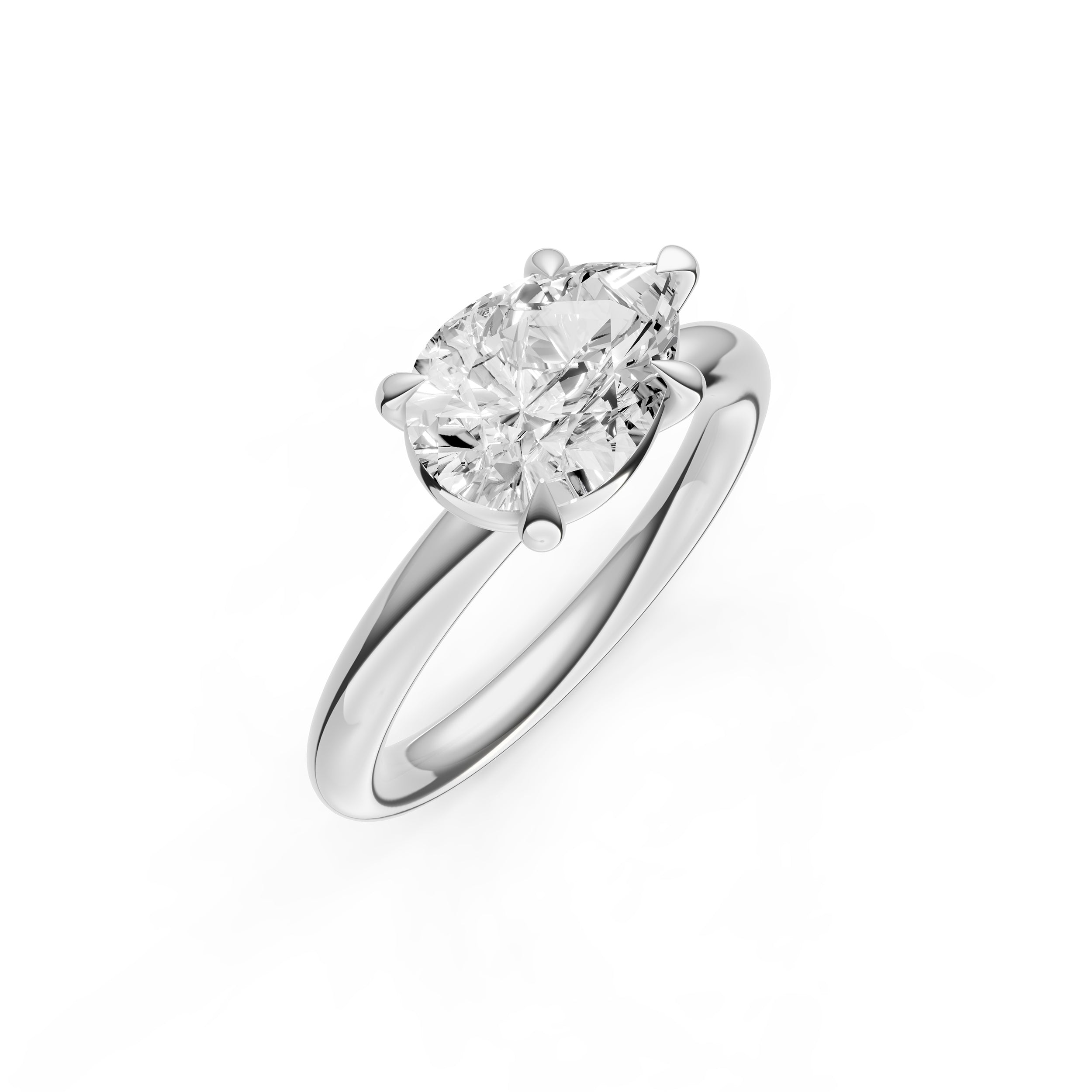 E2W Classic Engagement Ring (Pear Shape) Birmingham Jewelry Engagement Ring Birmingham Jewelry 