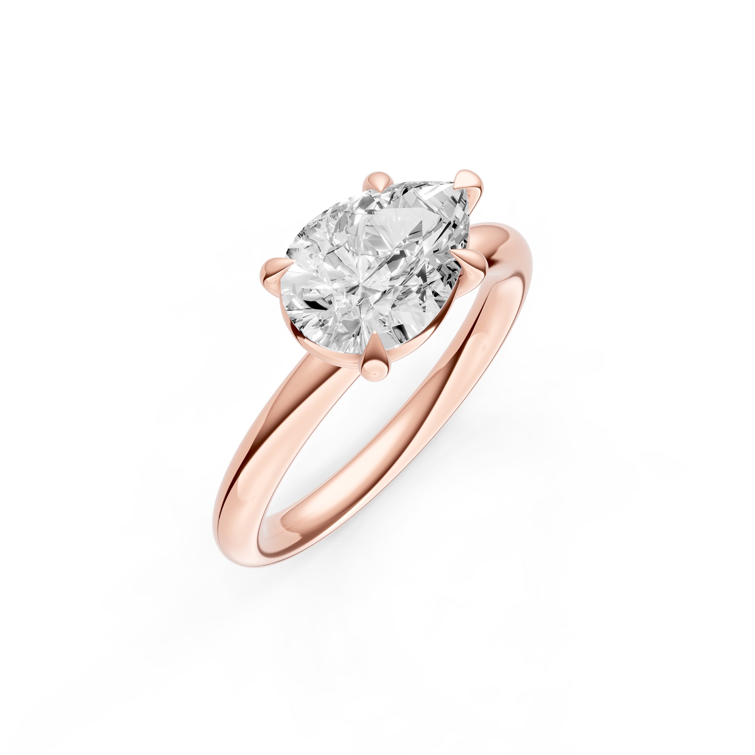 E2W Classic Engagement Ring (Pear Shape) Birmingham Jewelry Engagement Ring Birmingham Jewelry 