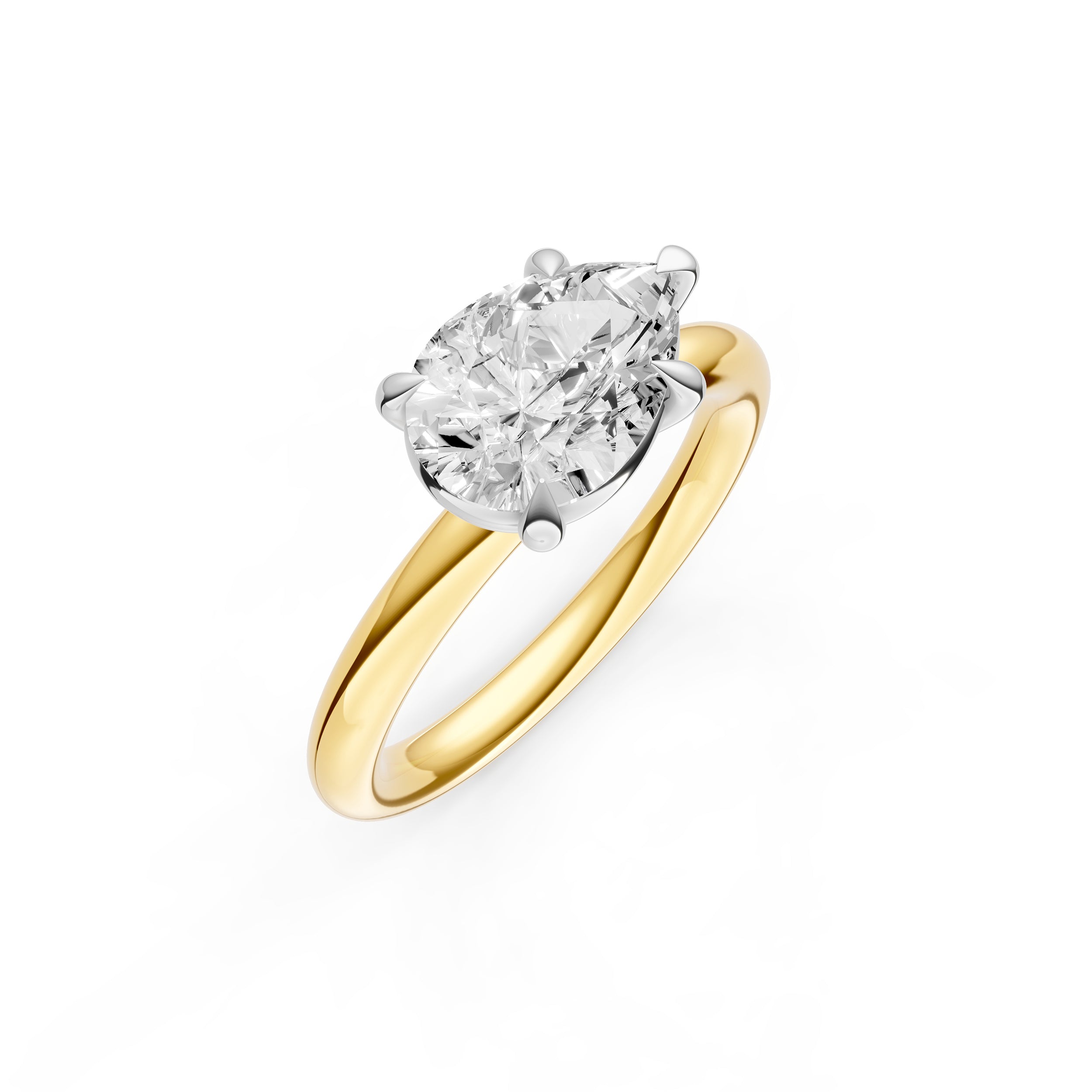 E2W Classic Engagement Ring (Pear Shape) Birmingham Jewelry Engagement Ring Birmingham Jewelry 