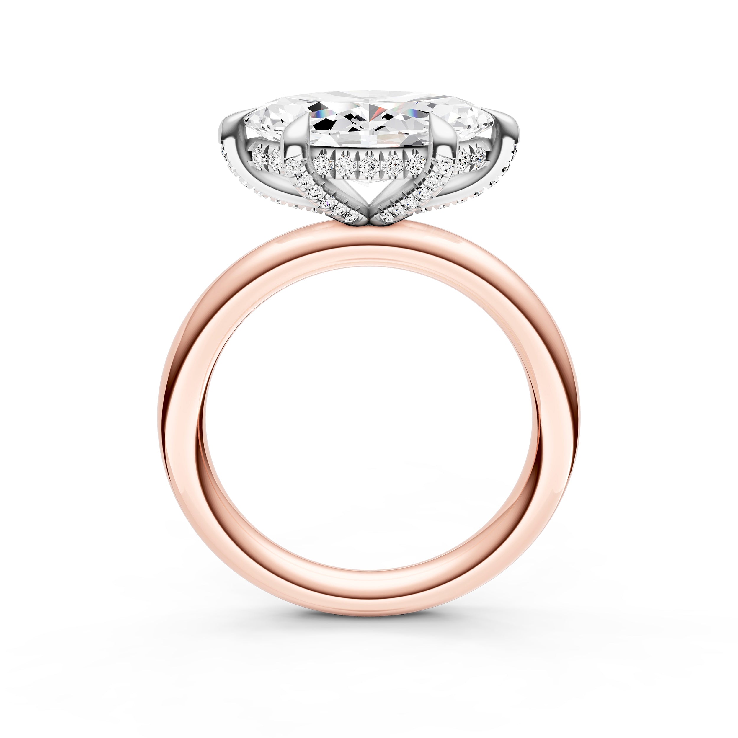 E2W Diamond Crown Engagement Ring (Marquise) Birmingham Jewelry Engagement Ring Birmingham Jewelry 
