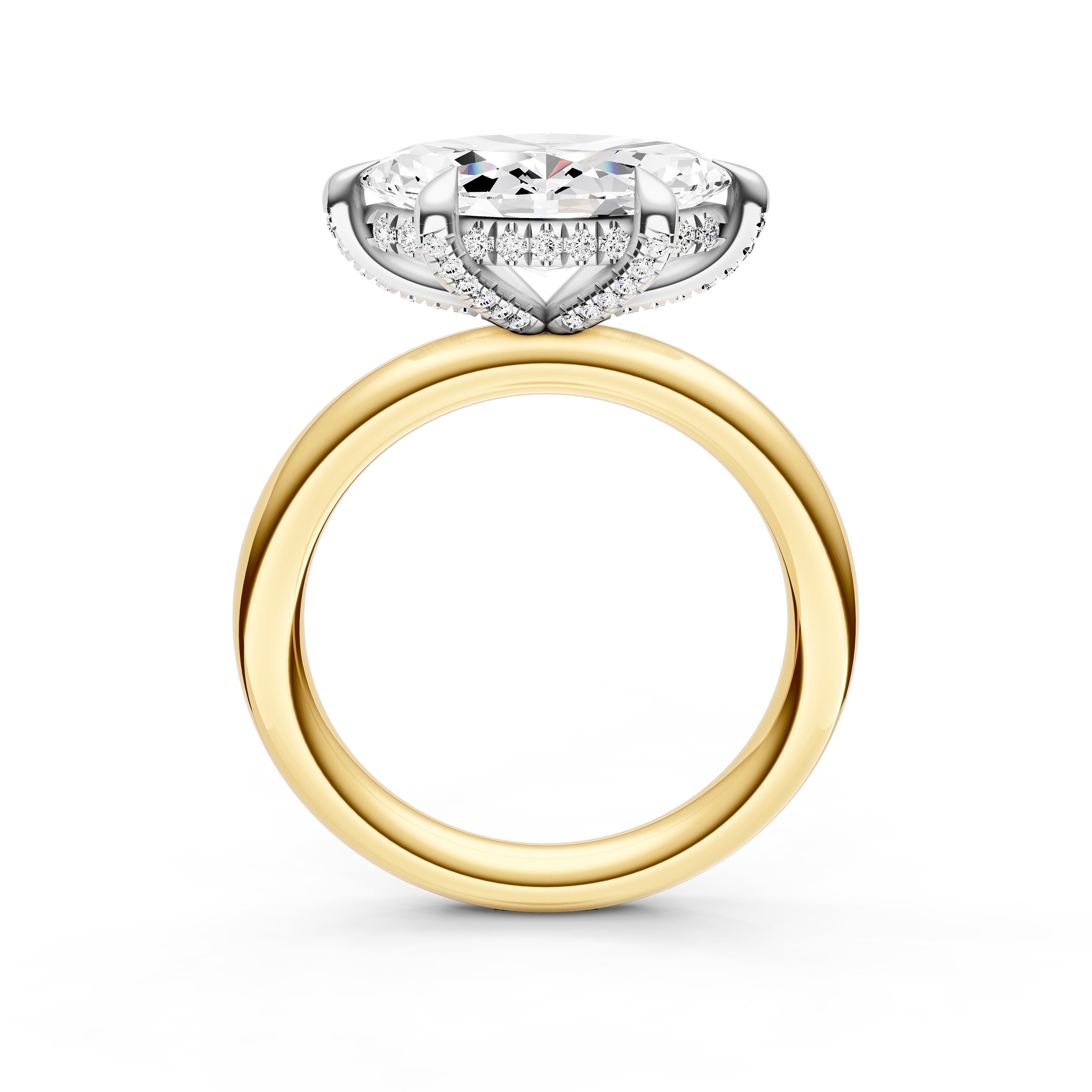 E2W Diamond Crown Engagement Ring (Marquise) Birmingham Jewelry Engagement Ring Birmingham Jewelry 