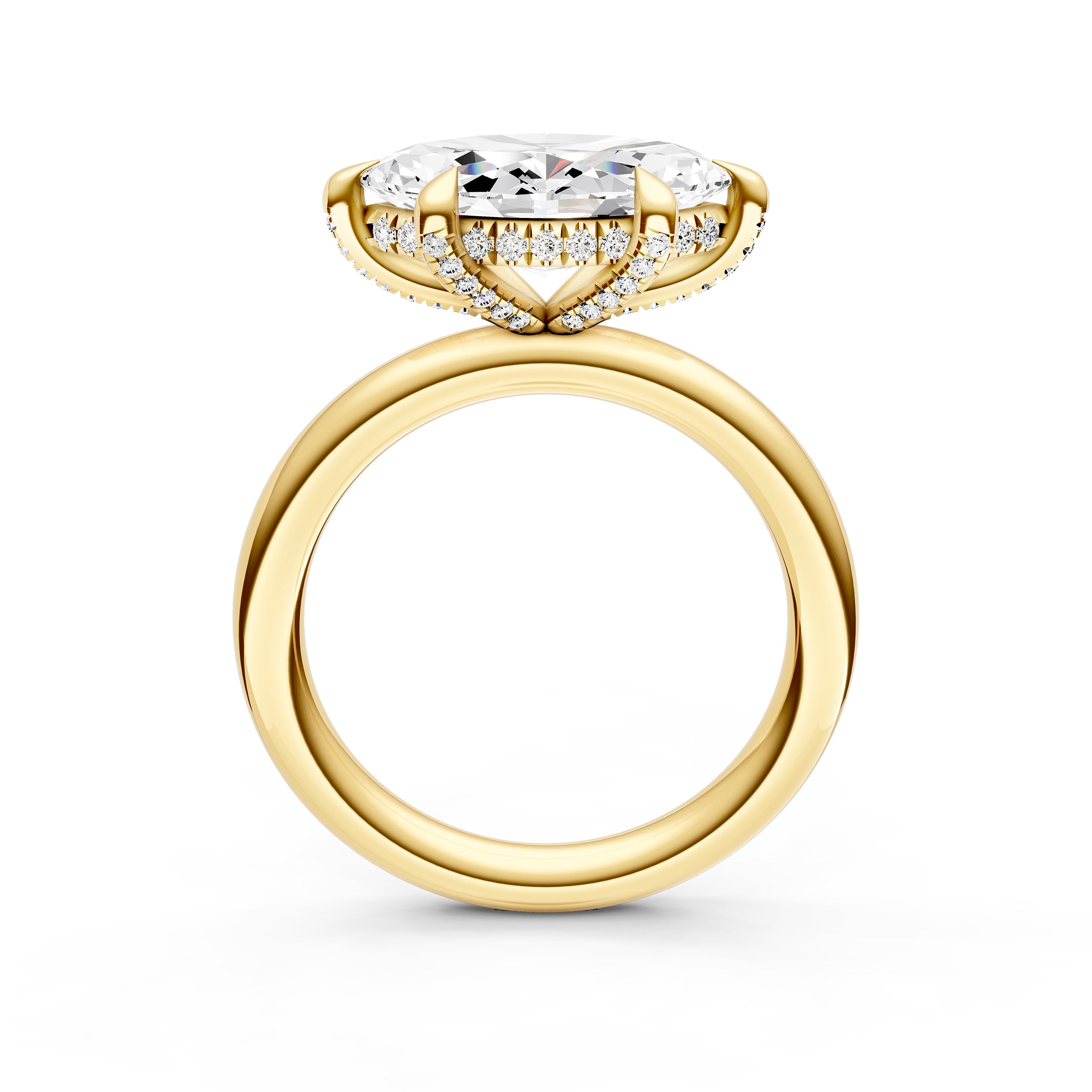 E2W Diamond Crown Engagement Ring (Marquise) Birmingham Jewelry Engagement Ring Birmingham Jewelry 