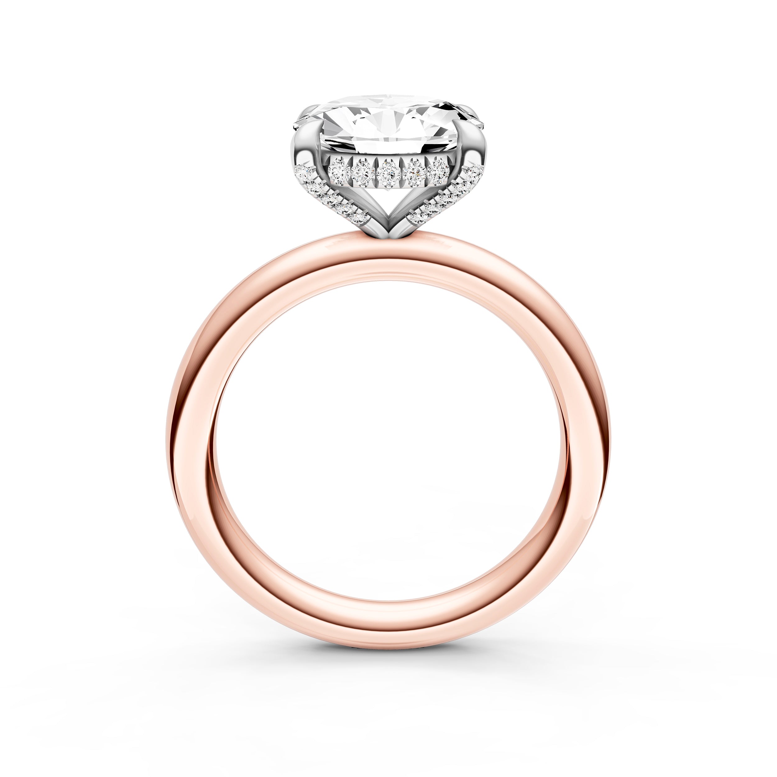 E2W Diamond Crown Engagement Ring (Oval) Birmingham Jewelry Engagement Ring Birmingham Jewelry 
