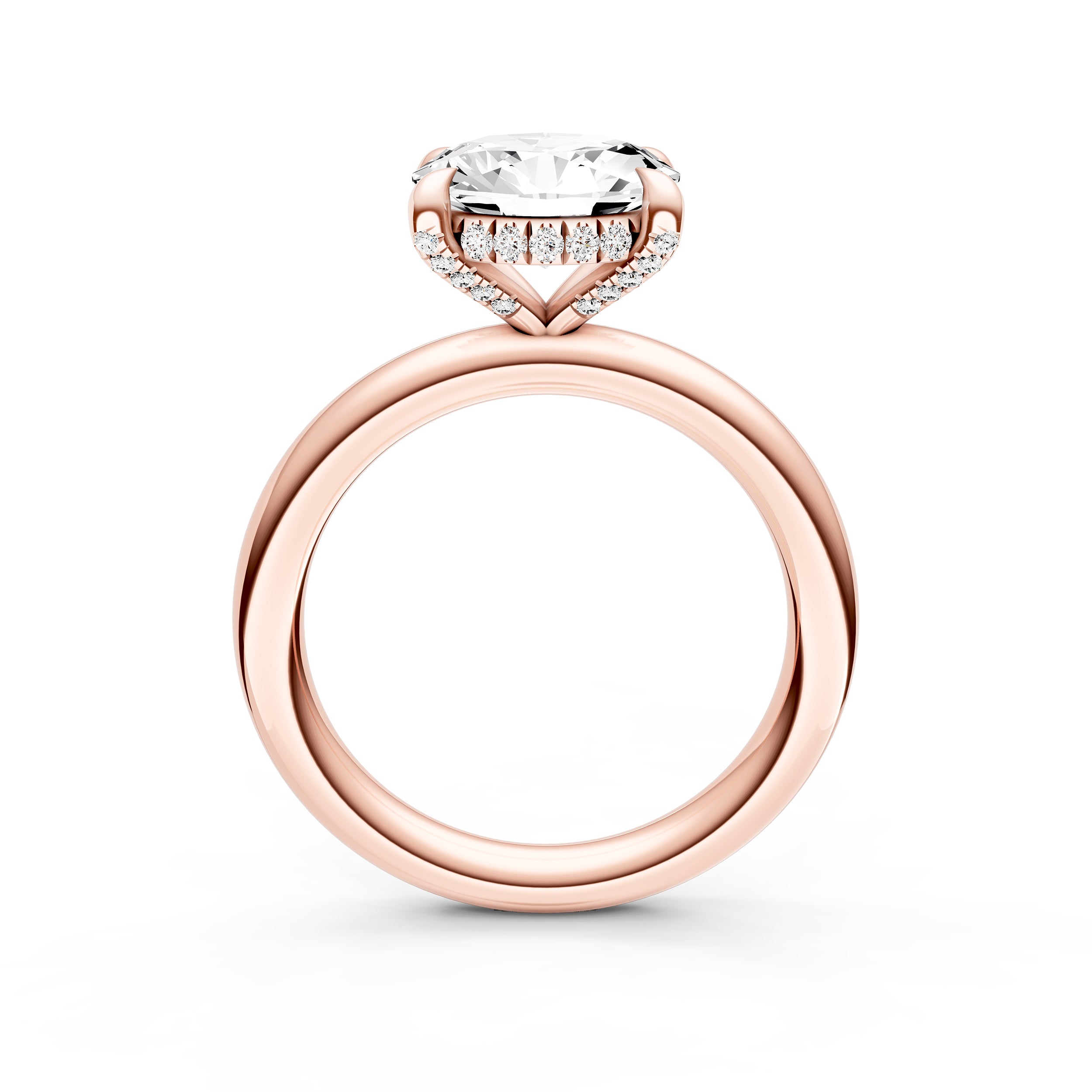 E2W Diamond Crown Engagement Ring (Oval) Birmingham Jewelry Engagement Ring Birmingham Jewelry 