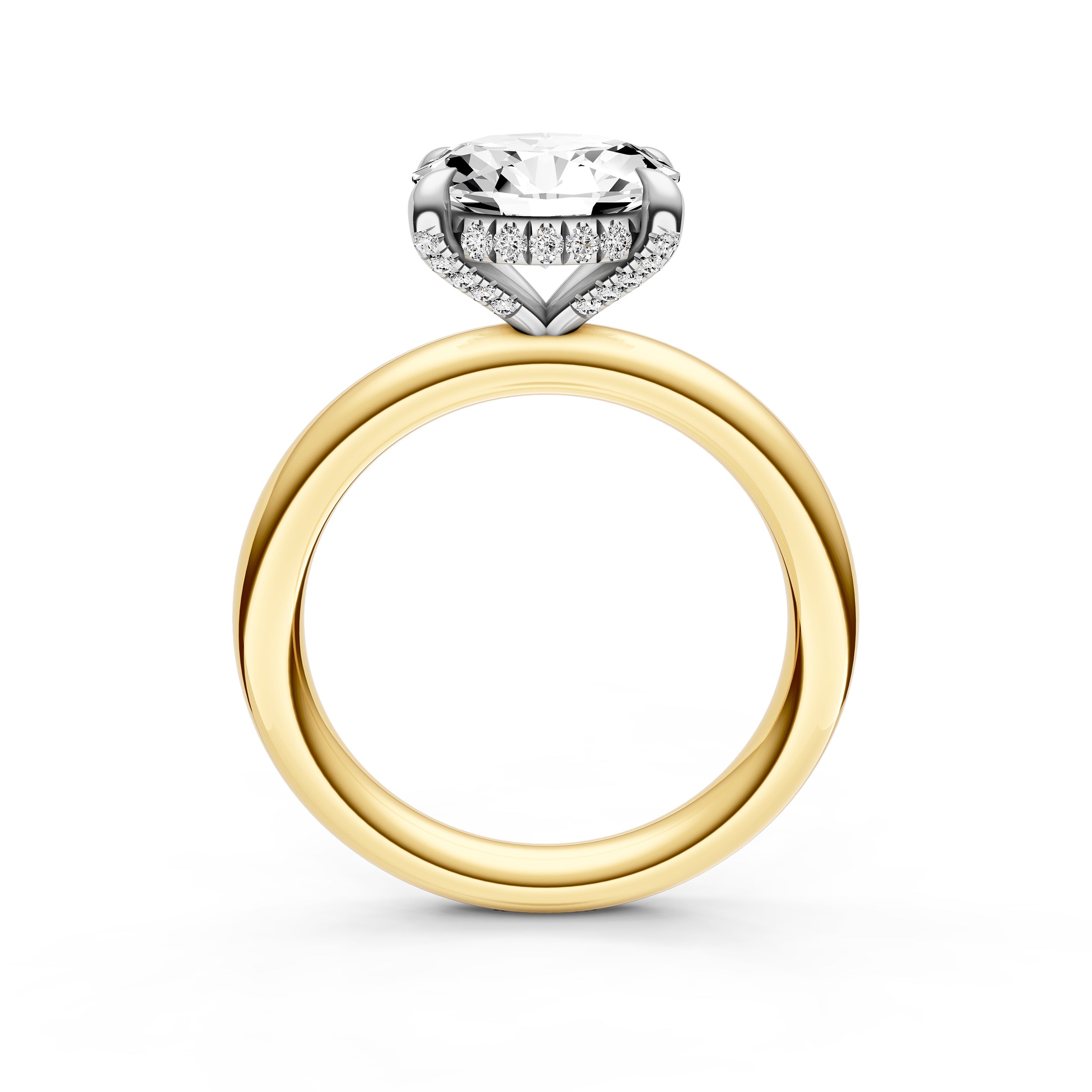 E2W Diamond Crown Engagement Ring (Oval) Birmingham Jewelry Engagement Ring Birmingham Jewelry 