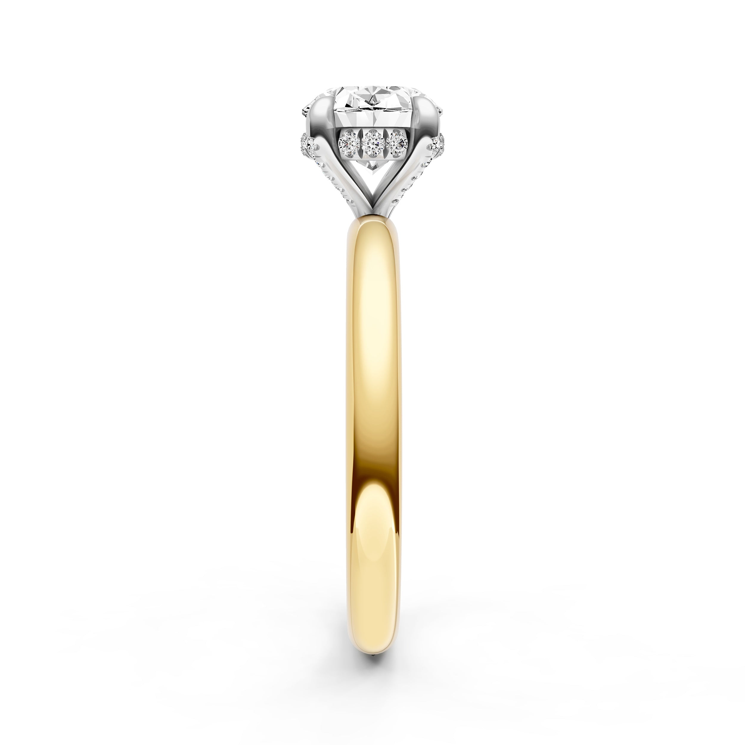 E2W Diamond Crown Engagement Ring (Oval) Birmingham Jewelry Engagement Ring Birmingham Jewelry 