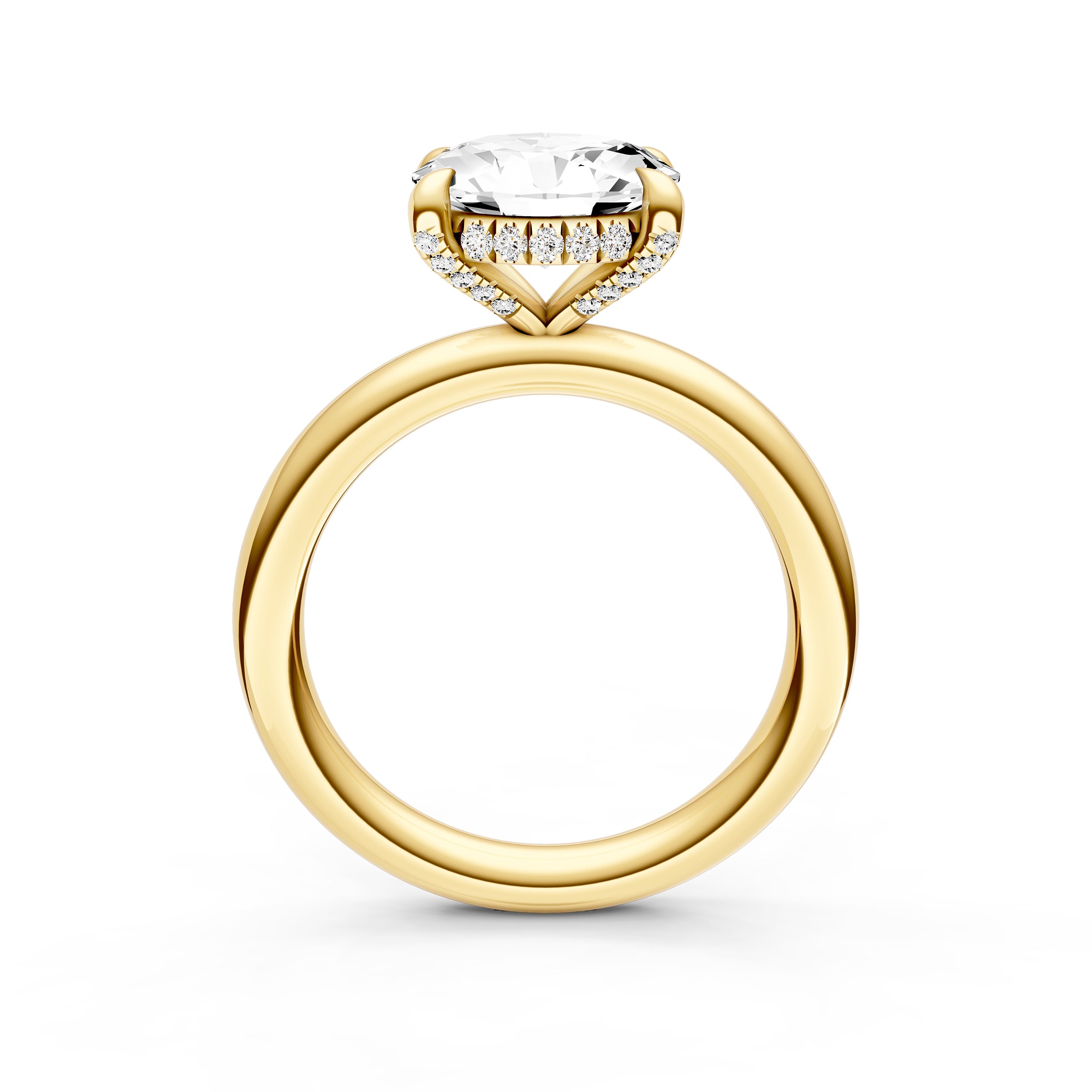 E2W Diamond Crown Engagement Ring (Oval) Birmingham Jewelry Engagement Ring Birmingham Jewelry 