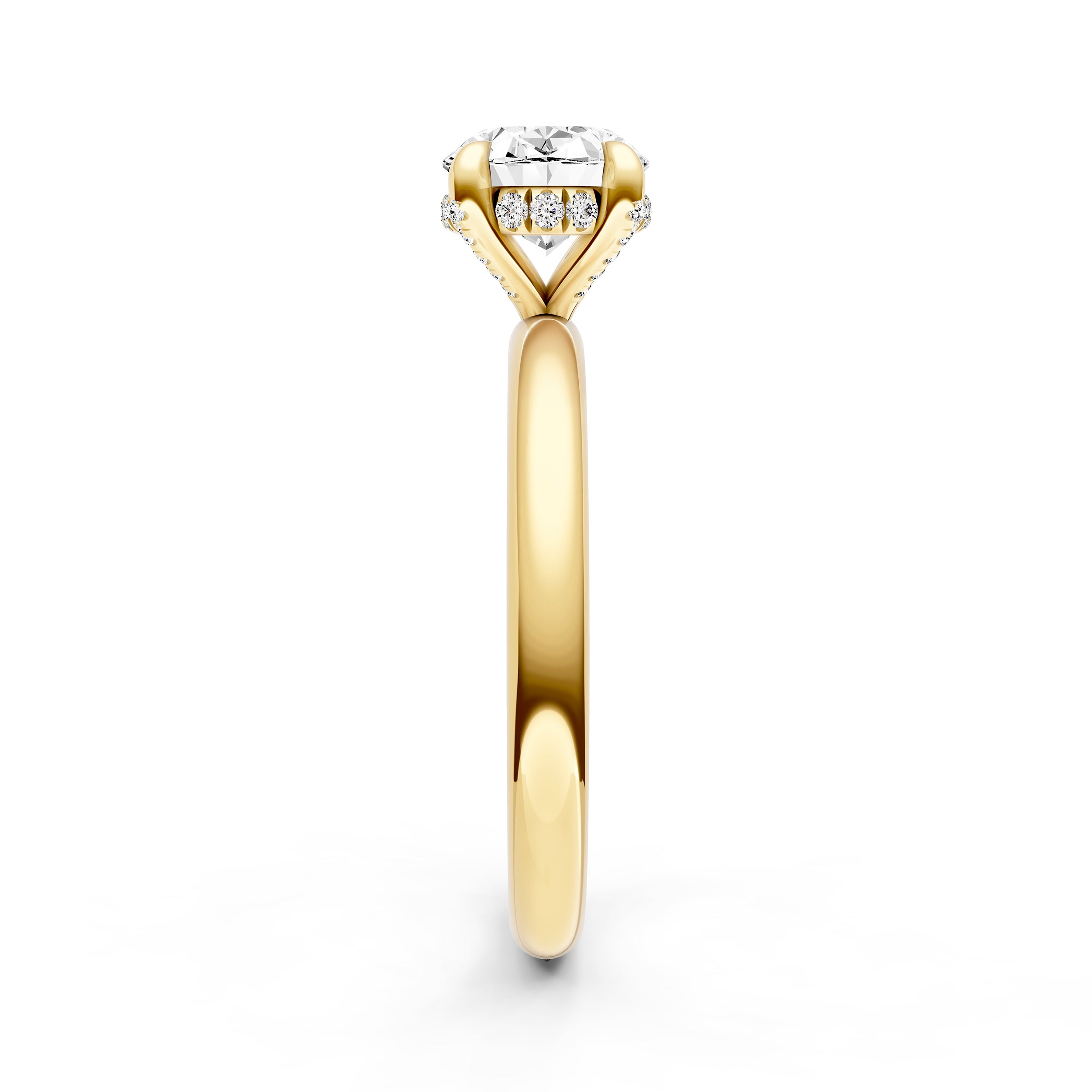 E2W Diamond Crown Engagement Ring (Oval) Birmingham Jewelry Engagement Ring Birmingham Jewelry 