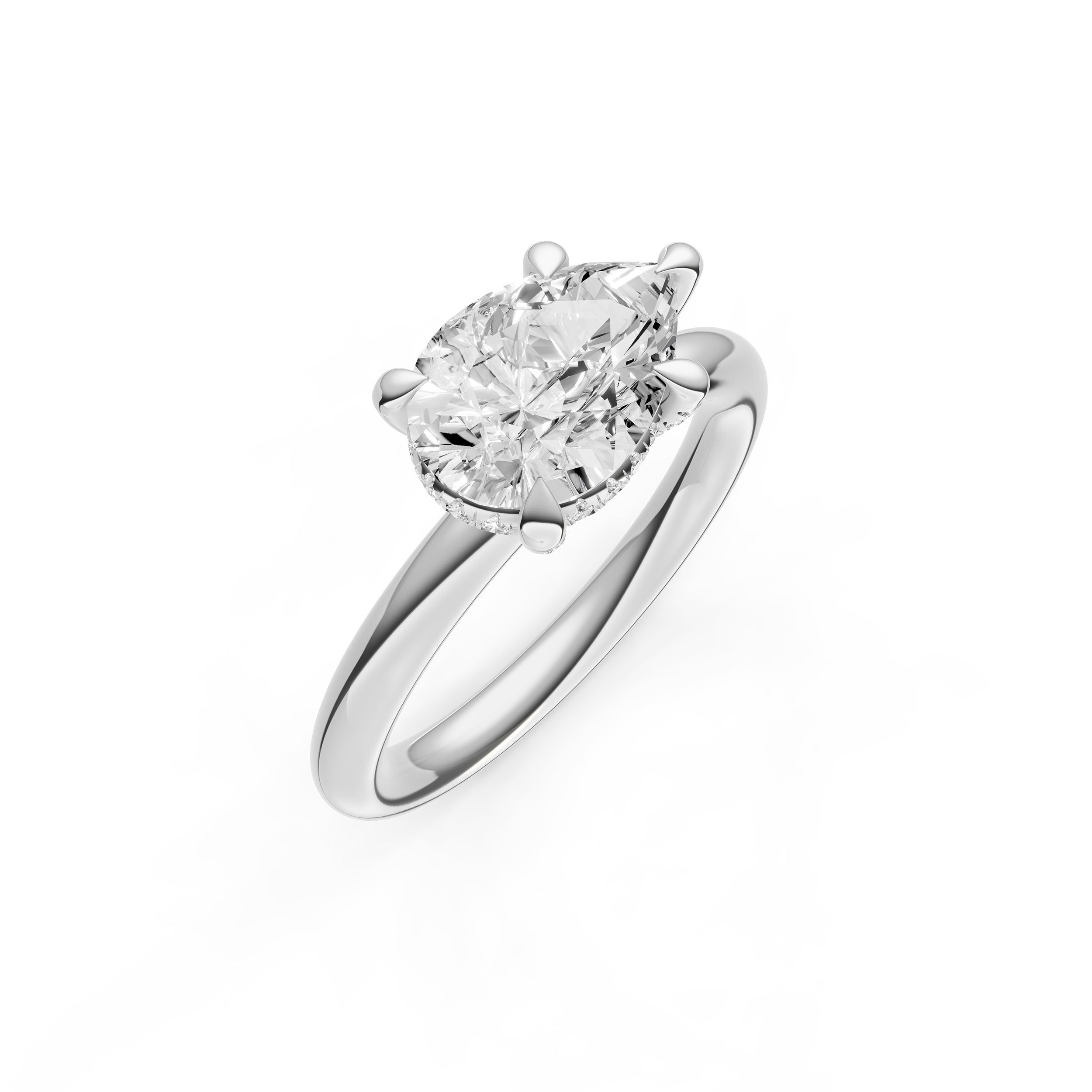 E2W Diamond Crown Engagement Ring (Marquise) Birmingham Jewelry Engagement Ring Birmingham Jewelry 