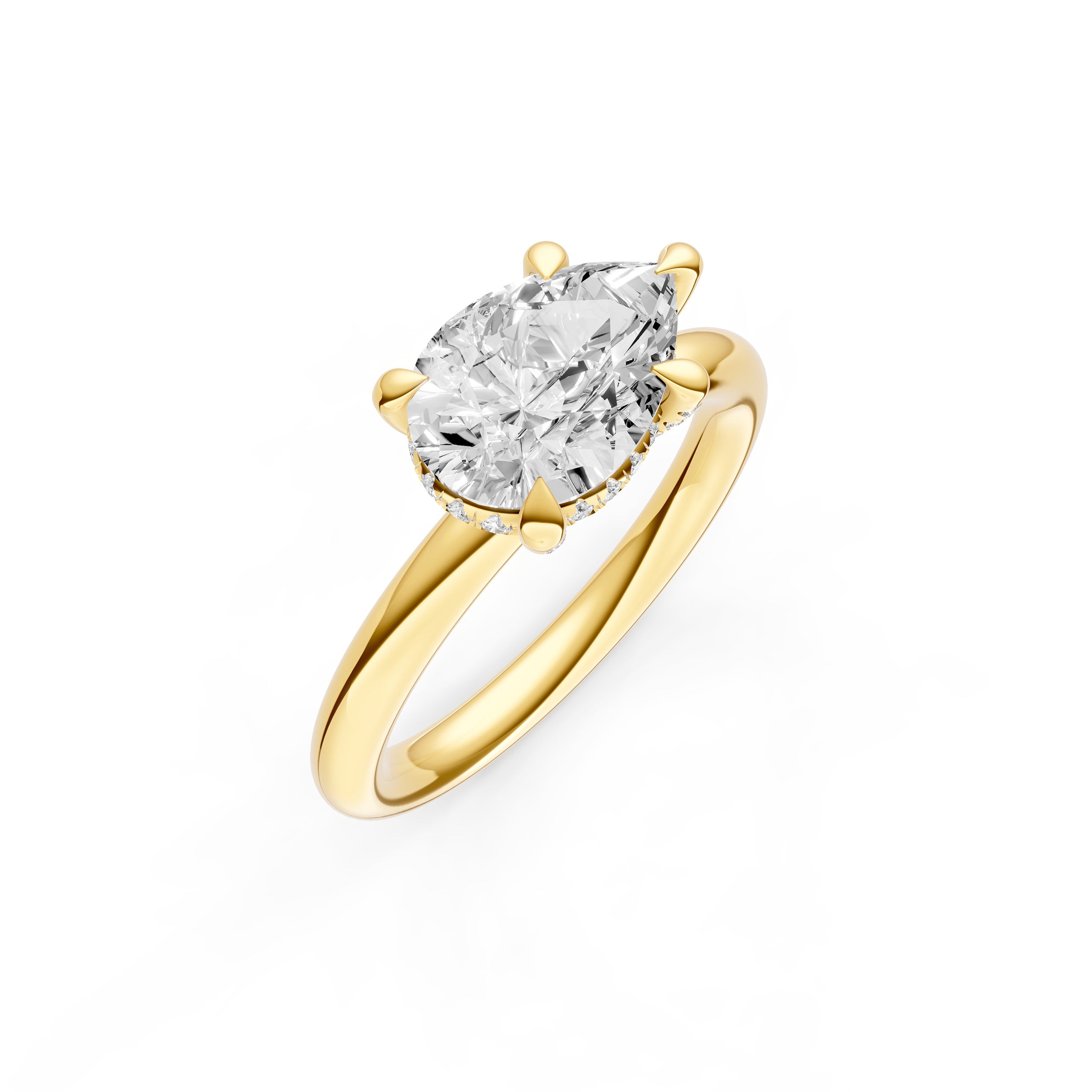 E2W Diamond Crown Engagement Ring (Marquise) Birmingham Jewelry Engagement Ring Birmingham Jewelry 