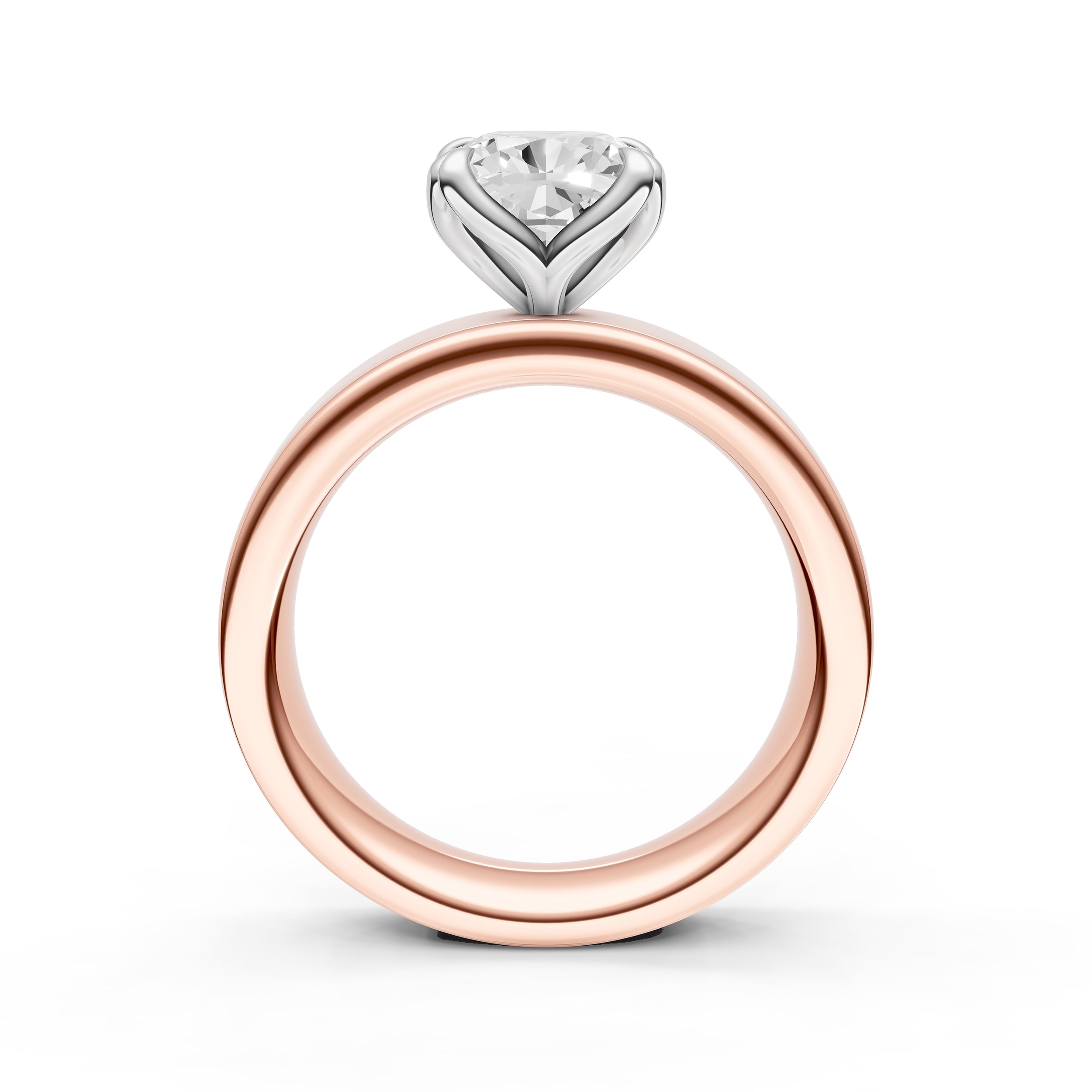 Petal Wide Engagement Ring (Cushion) Birmingham Jewelry Engagement Ring Birmingham Jewelry 