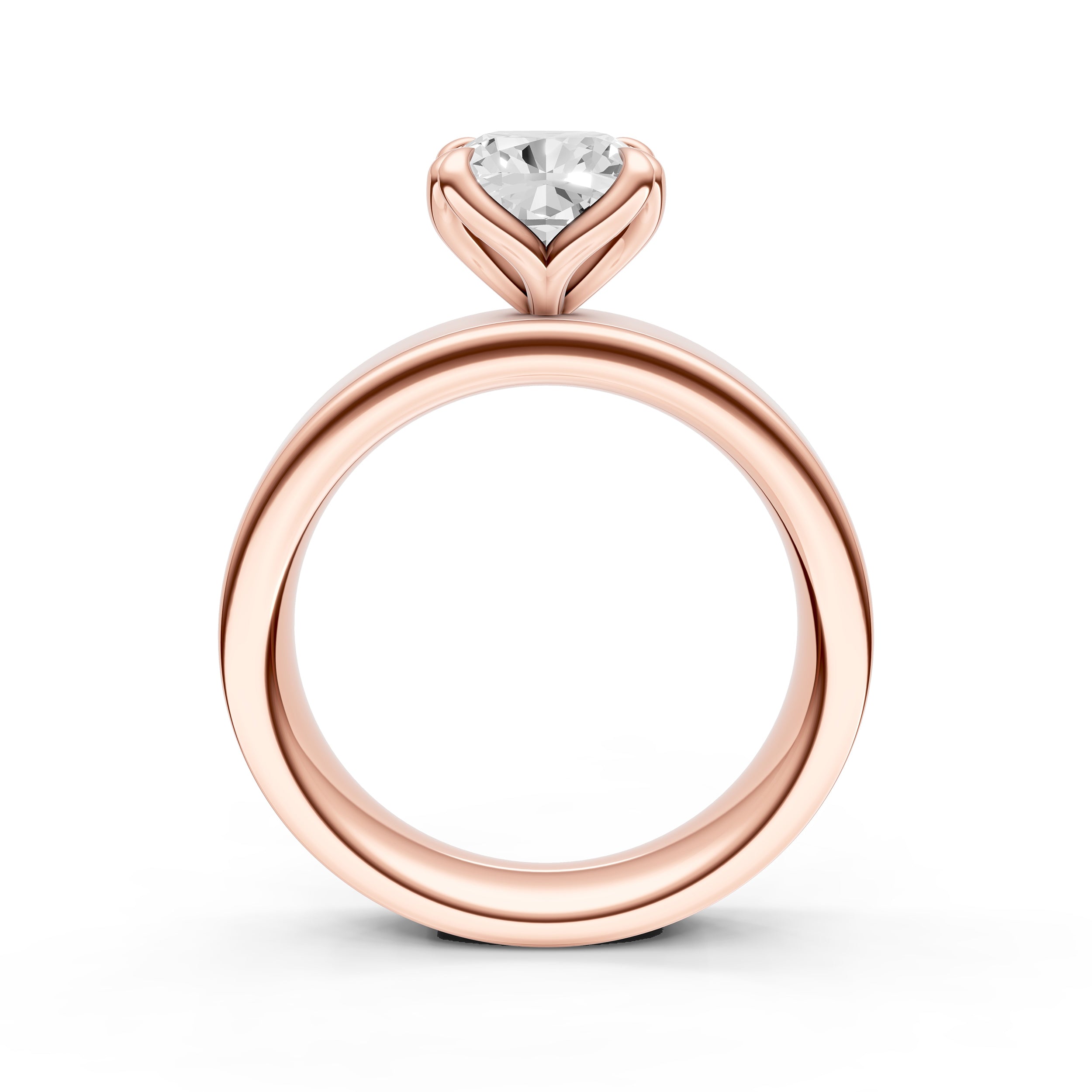 Petal Wide Engagement Ring (Cushion) Birmingham Jewelry Engagement Ring Birmingham Jewelry 