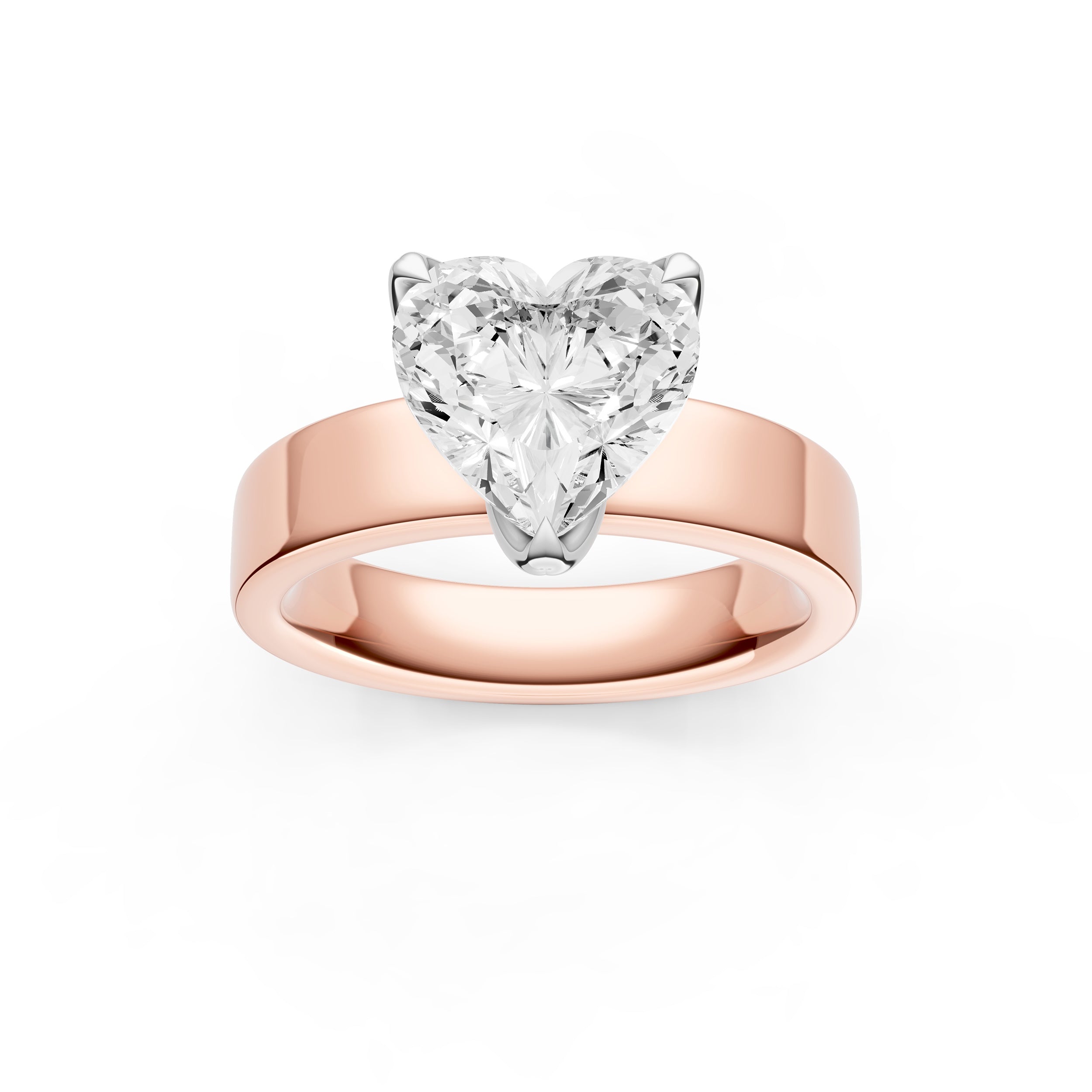 Petal Wide Engagement Ring (Heart Shape) Birmingham Jewelry Engagement Ring Birmingham Jewelry 