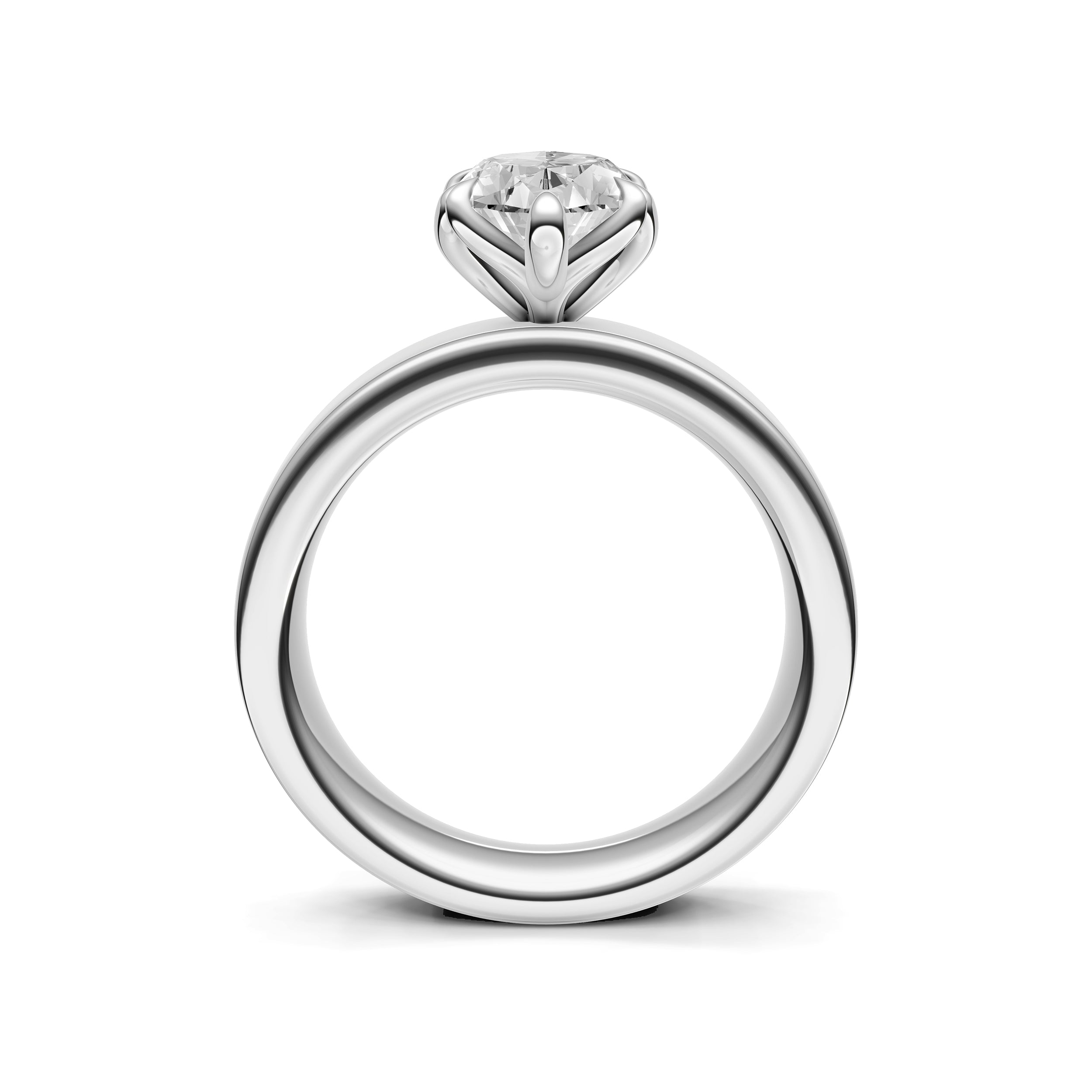 Petal Wide Engagement Ring (Marquise) Birmingham Jewelry Engagement Ring Birmingham Jewelry 