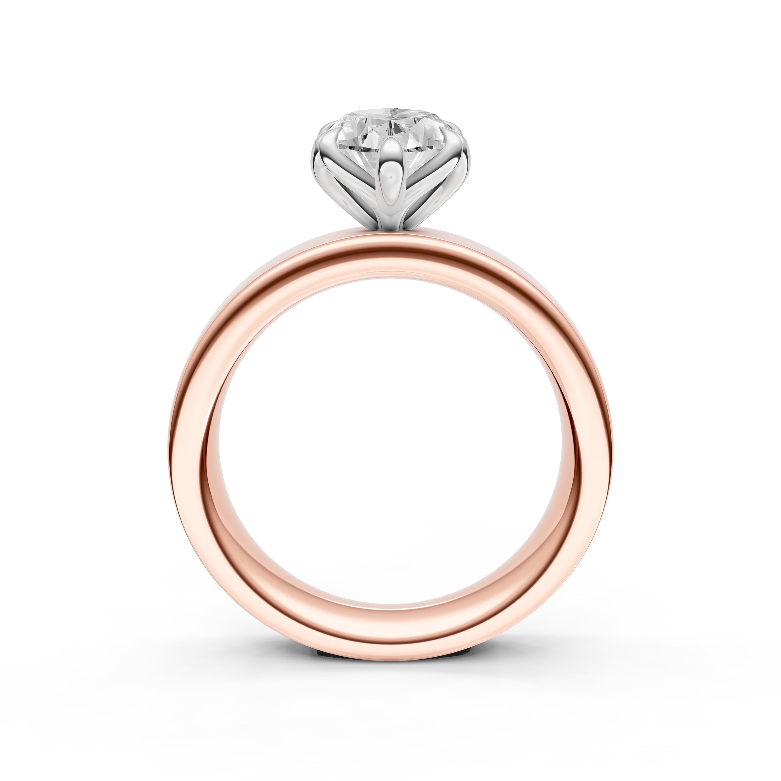 Petal Wide Engagement Ring (Marquise) Birmingham Jewelry Engagement Ring Birmingham Jewelry 