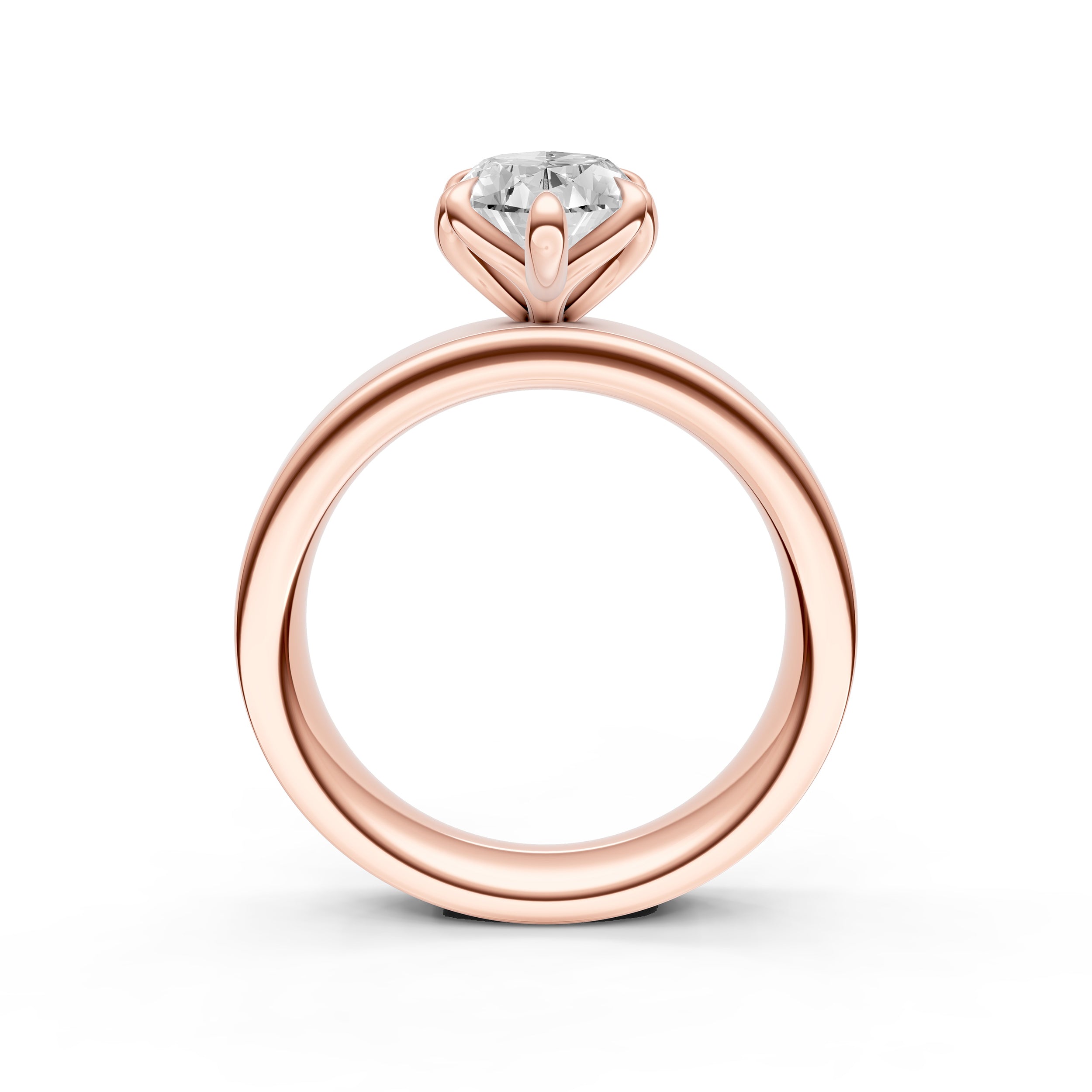 Petal Wide Engagement Ring (Marquise) Birmingham Jewelry Engagement Ring Birmingham Jewelry 