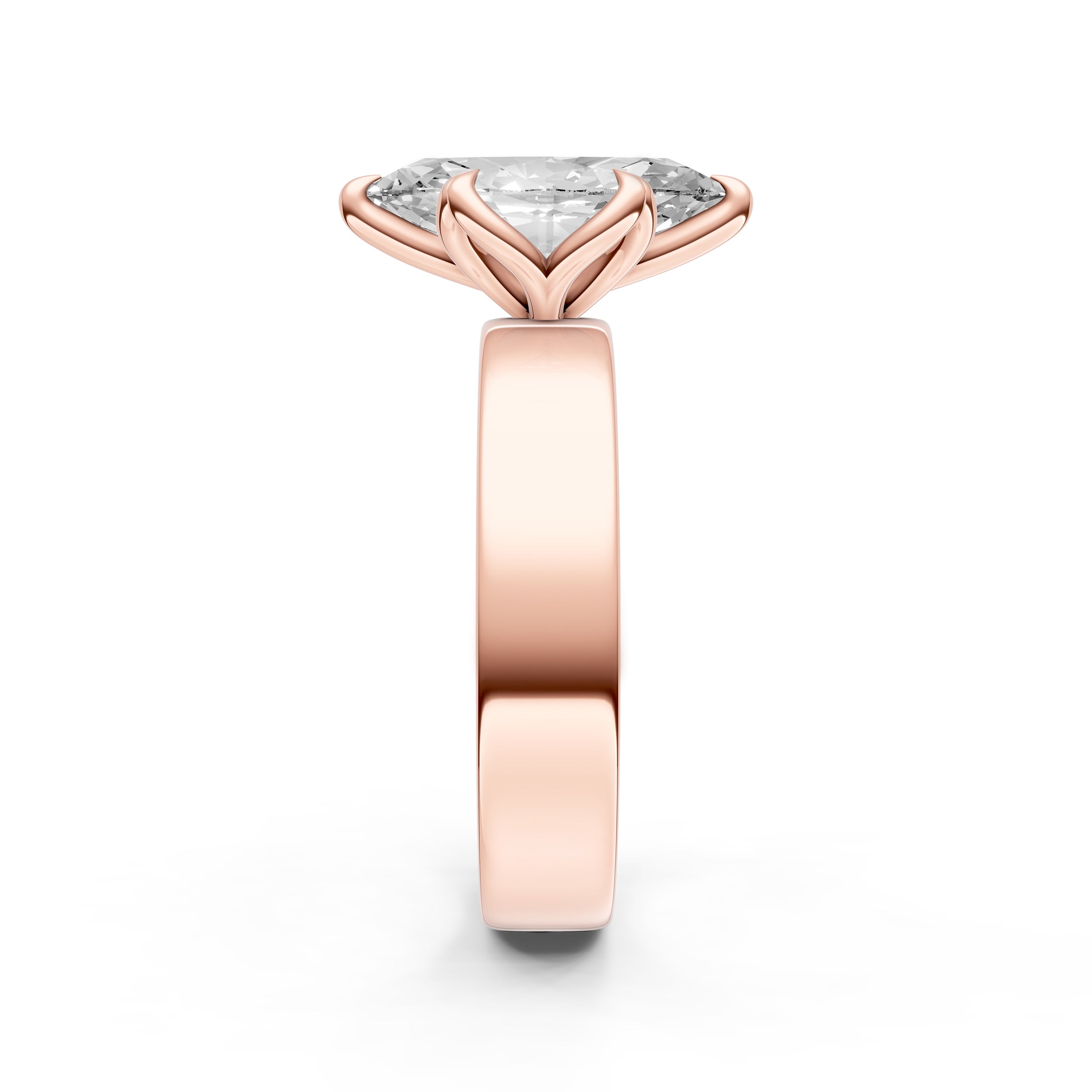 Petal Wide Engagement Ring (Marquise) Birmingham Jewelry Engagement Ring Birmingham Jewelry 