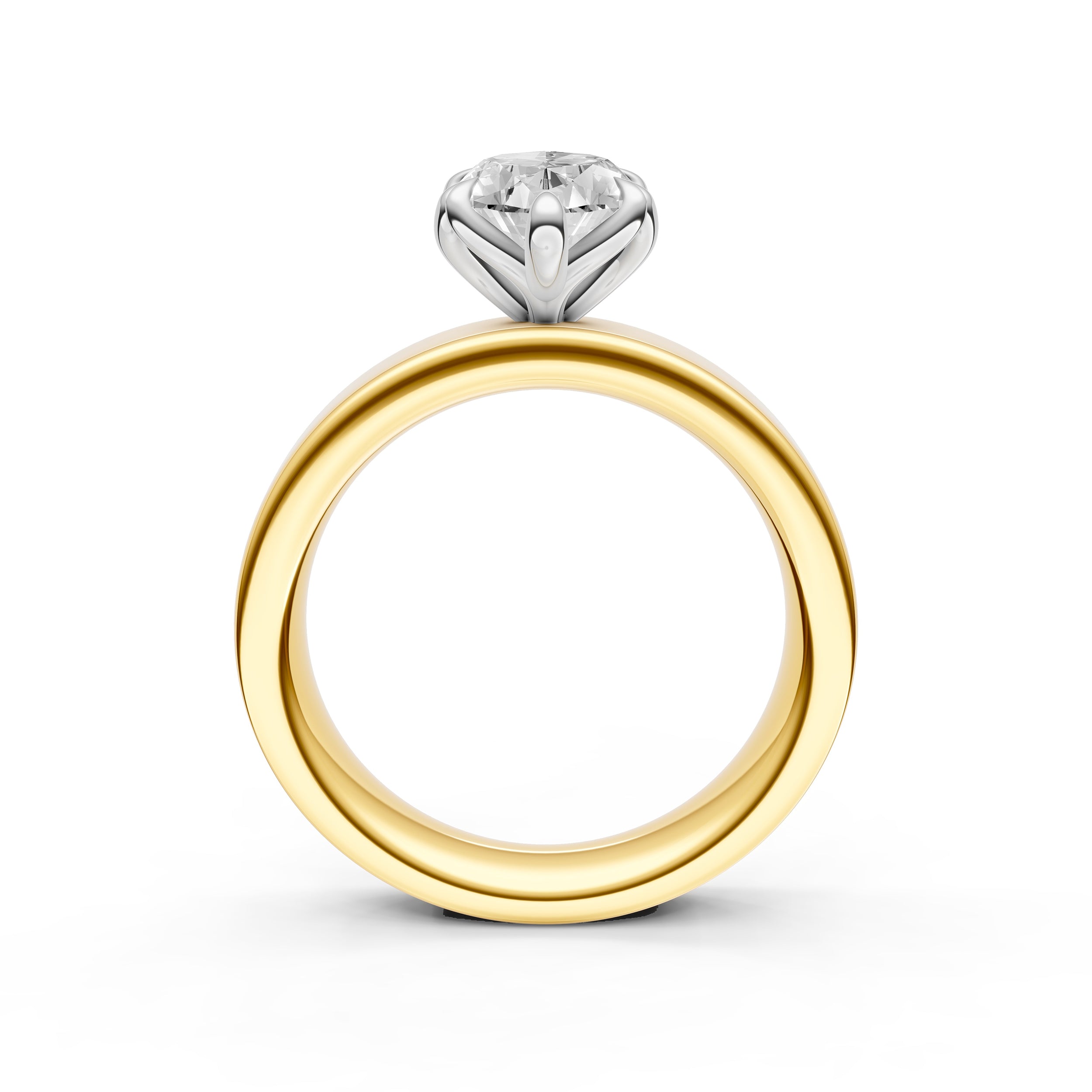 Petal Wide Engagement Ring (Marquise) Birmingham Jewelry Engagement Ring Birmingham Jewelry 