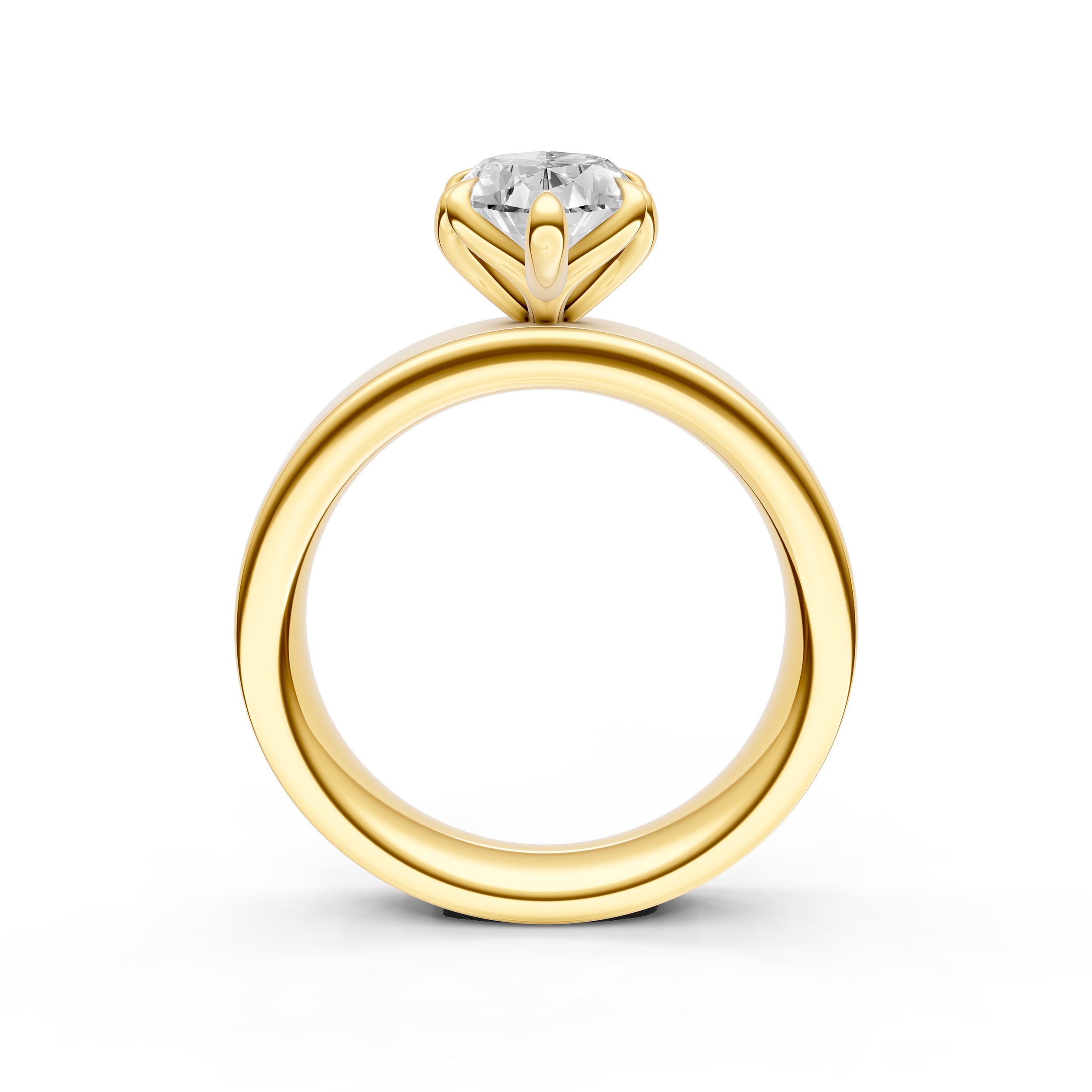 Petal Wide Engagement Ring (Marquise) Birmingham Jewelry Engagement Ring Birmingham Jewelry 
