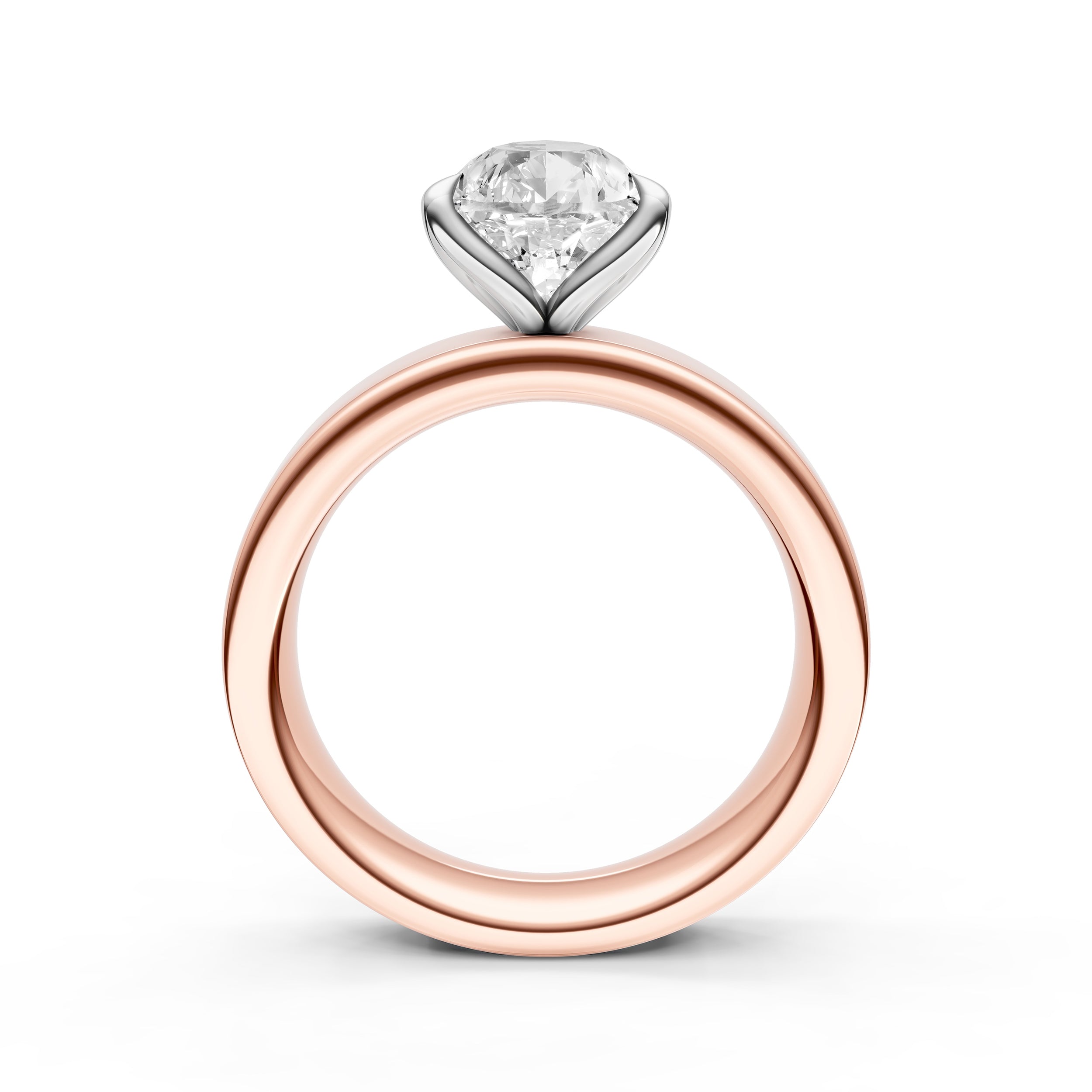 Petal Wide Engagement Ring (Pear Shape)