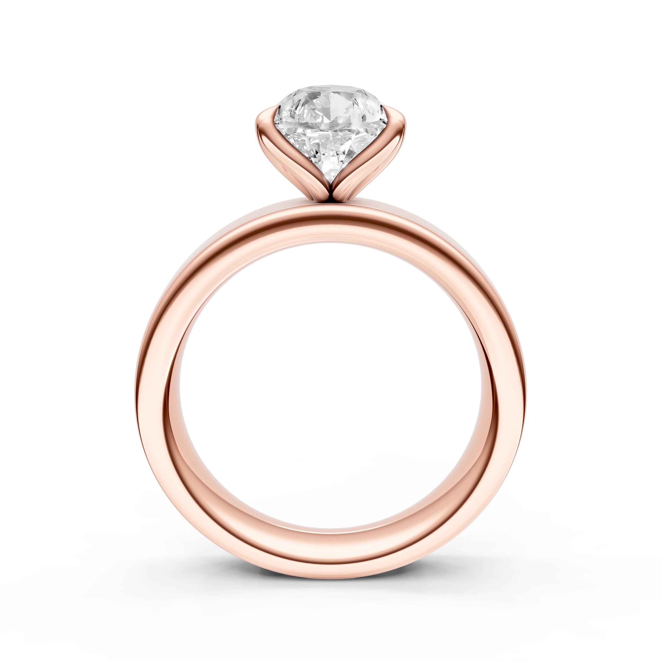 Petal Wide Engagement Ring (Pear Shape)