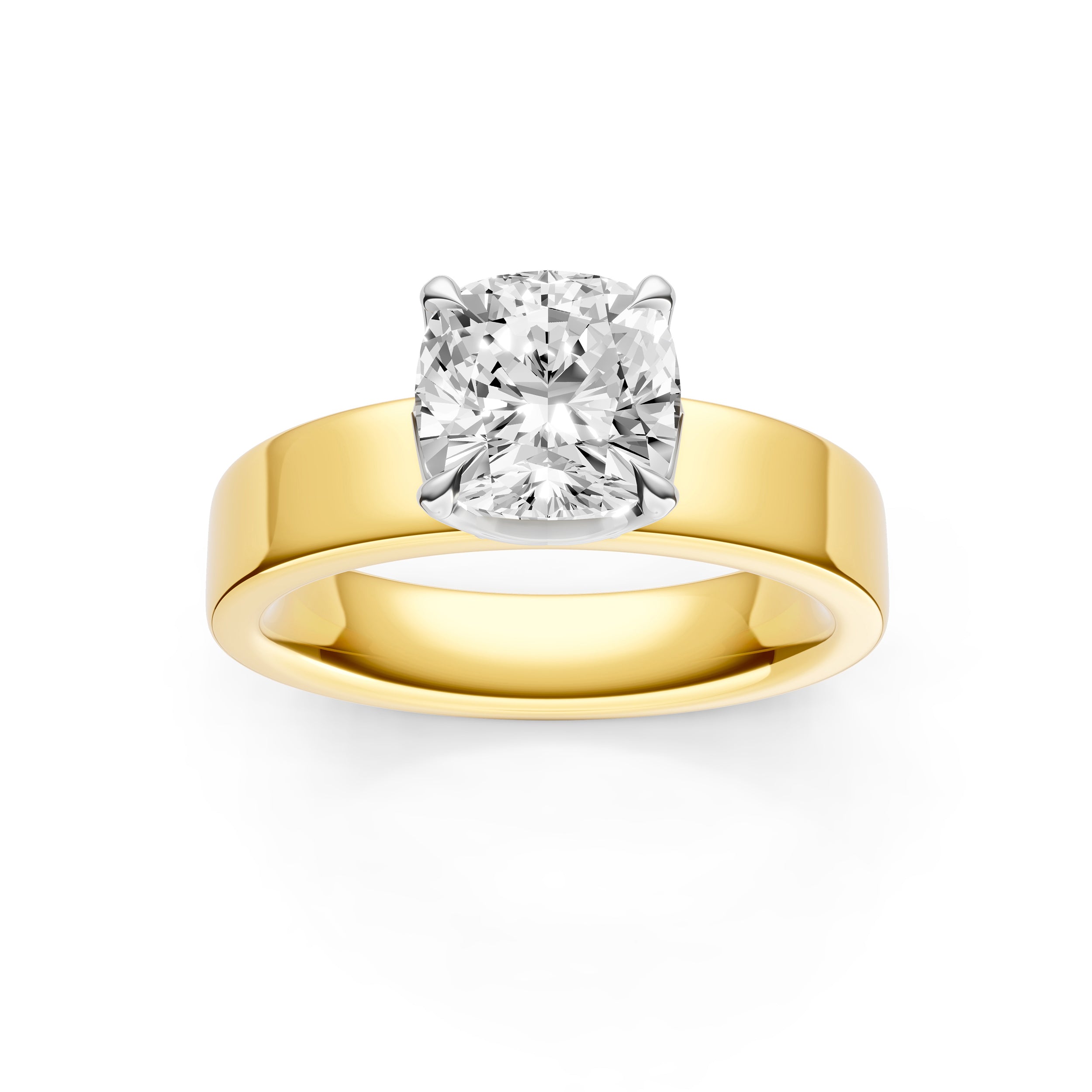 Crown Wide Engagement Ring (Cushion) Birmingham Jewelry Engagement Ring Birmingham Jewelry 
