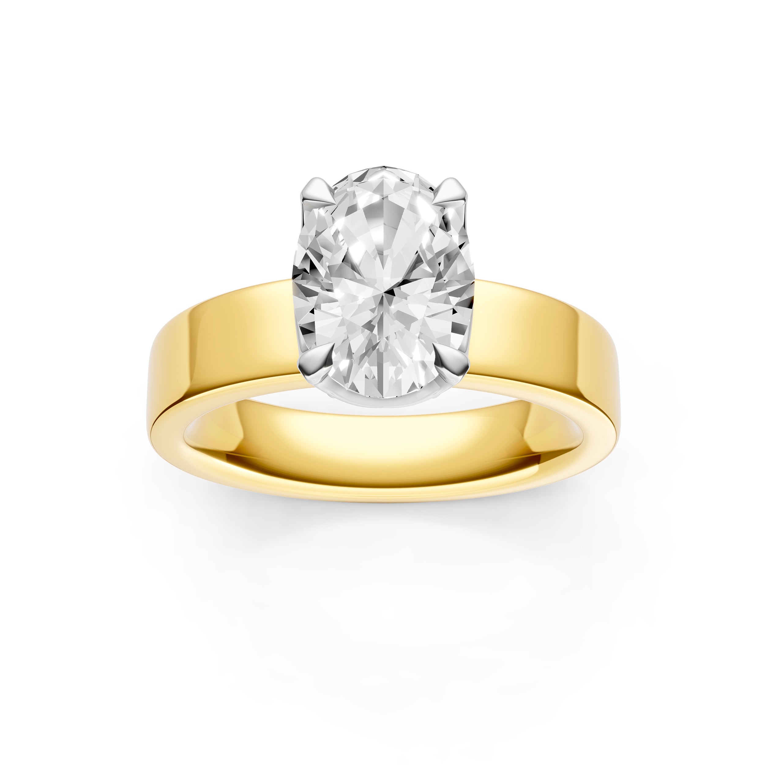 Crown Wide Engagement Ring (Oval) Birmingham Jewelry Engagement Ring Birmingham Jewelry 