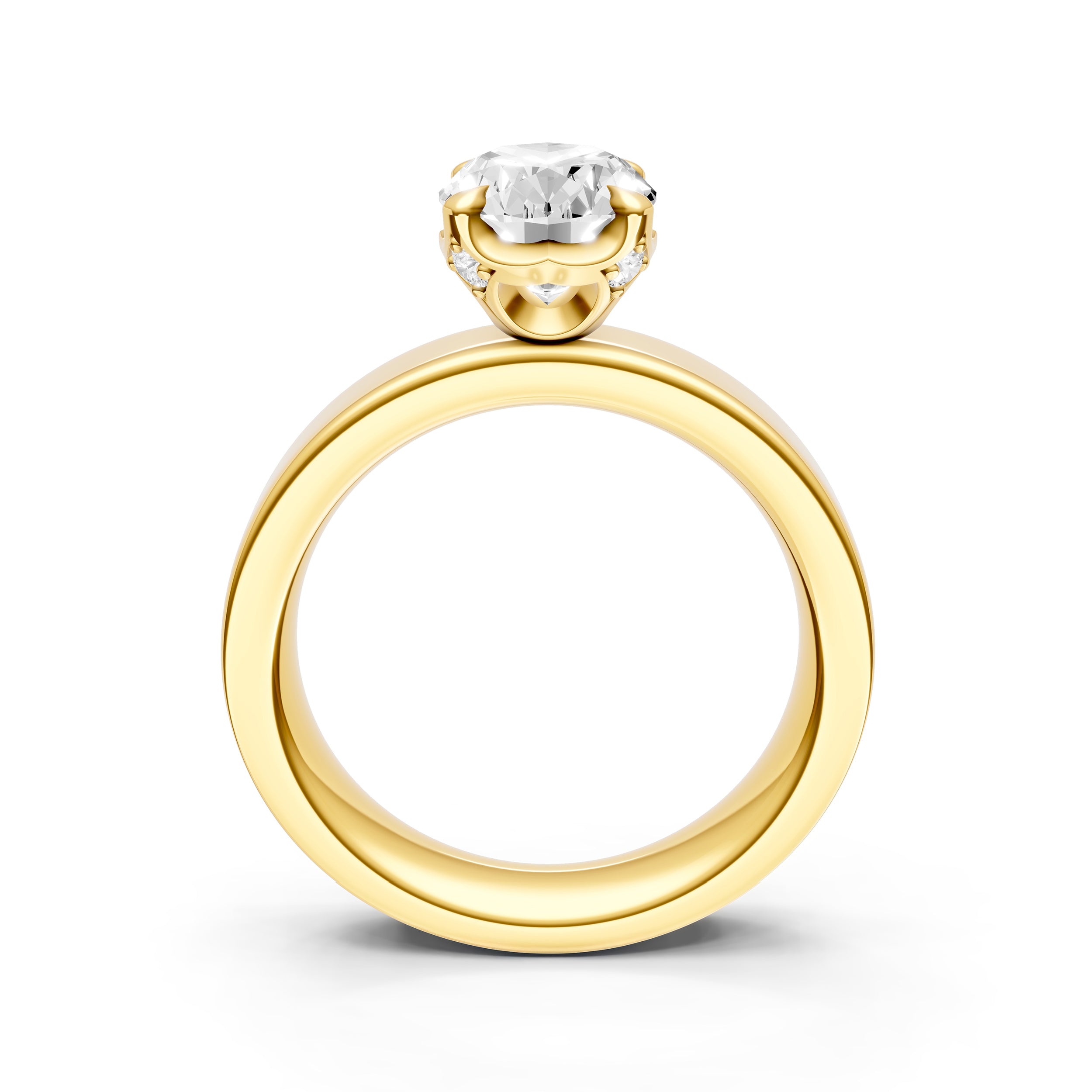 Crown Wide Engagement Ring (Oval) Birmingham Jewelry Engagement Ring Birmingham Jewelry 