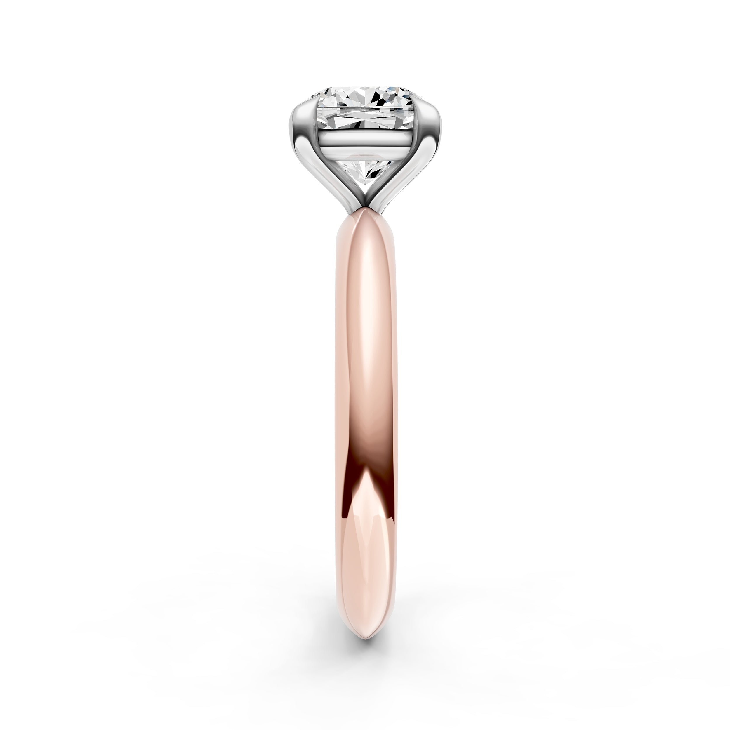 Classic Plain Knife Edge Engagement Ring (Cushion) Birmingham Jewelry Engagement Ring Birmingham Jewelry 