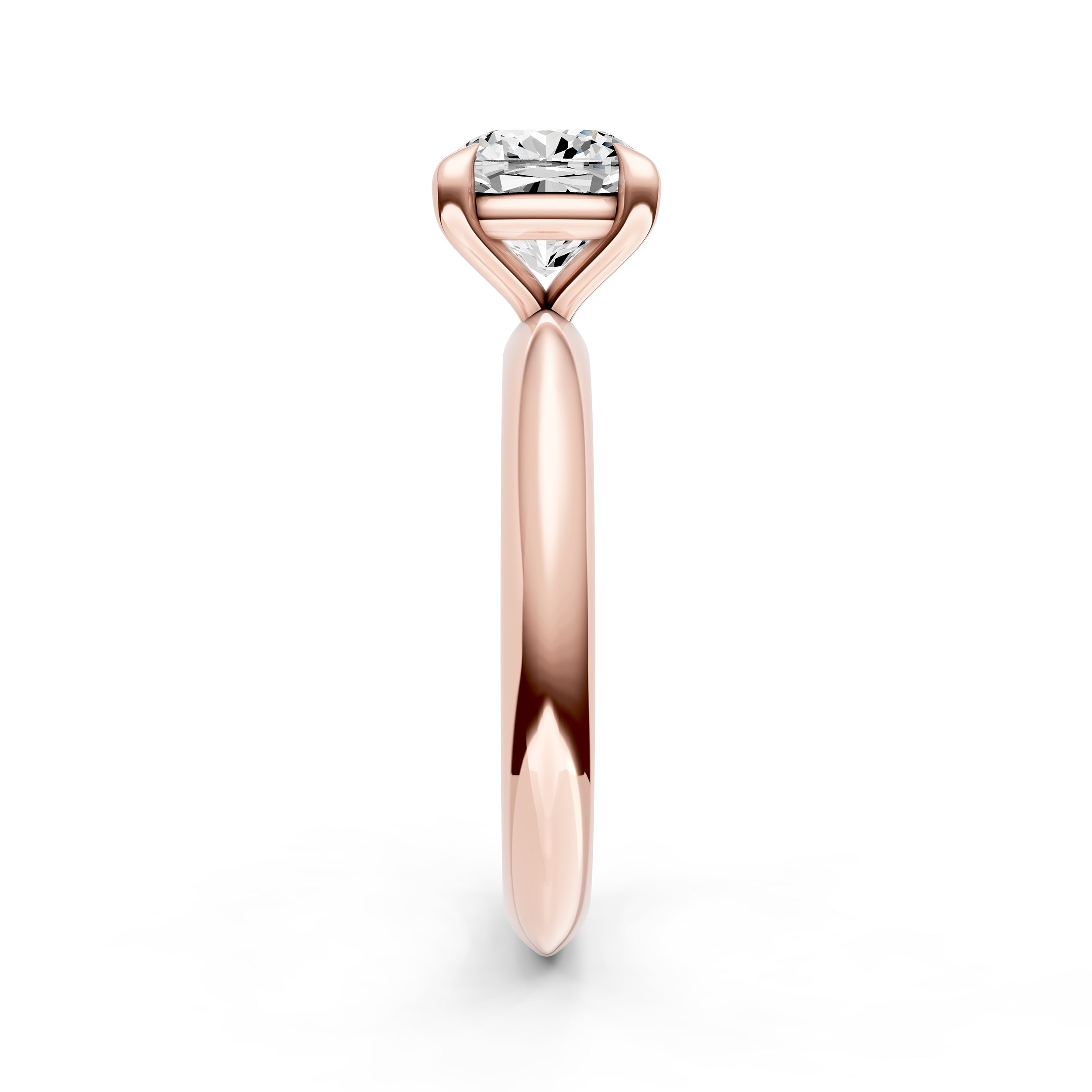 Classic Plain Knife Edge Engagement Ring (Cushion) Birmingham Jewelry Engagement Ring Birmingham Jewelry 