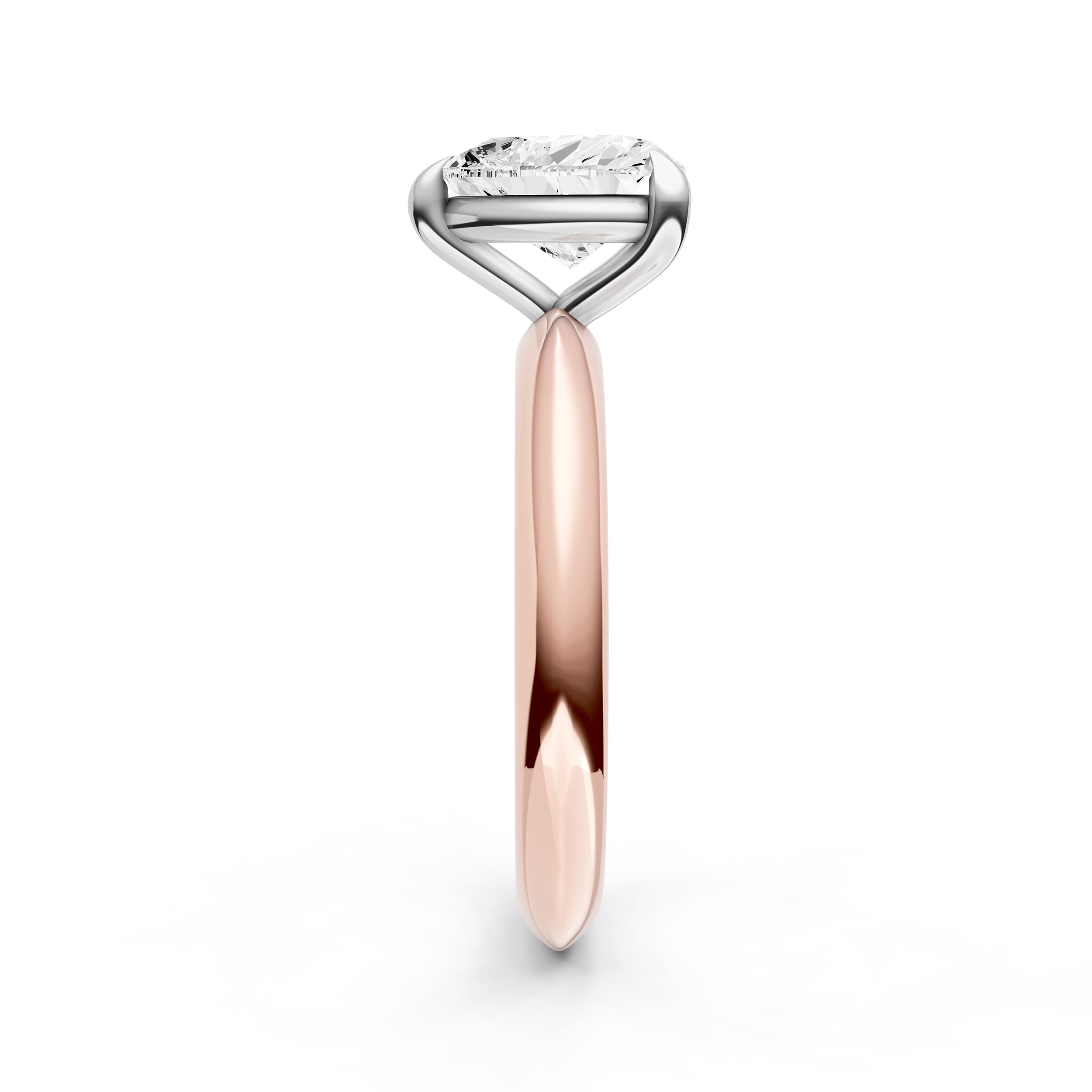Classic Plain Knife Edge Engagement Ring (Heart Shape) Birmingham Jewelry Engagement Ring Birmingham Jewelry 