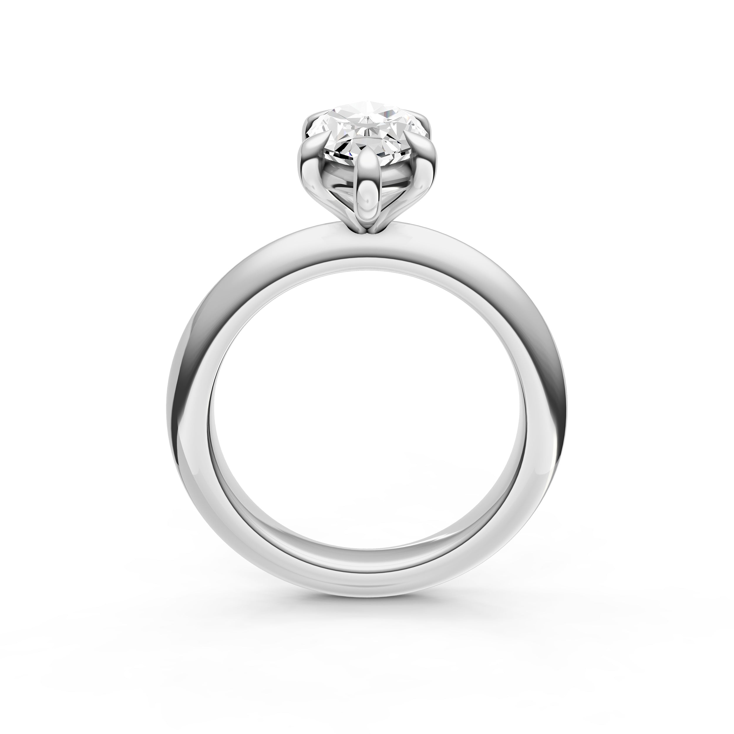 Classic Plain Knife Edge Engagement Ring (Marquise) Birmingham Jewelry Engagement Ring Birmingham Jewelry 
