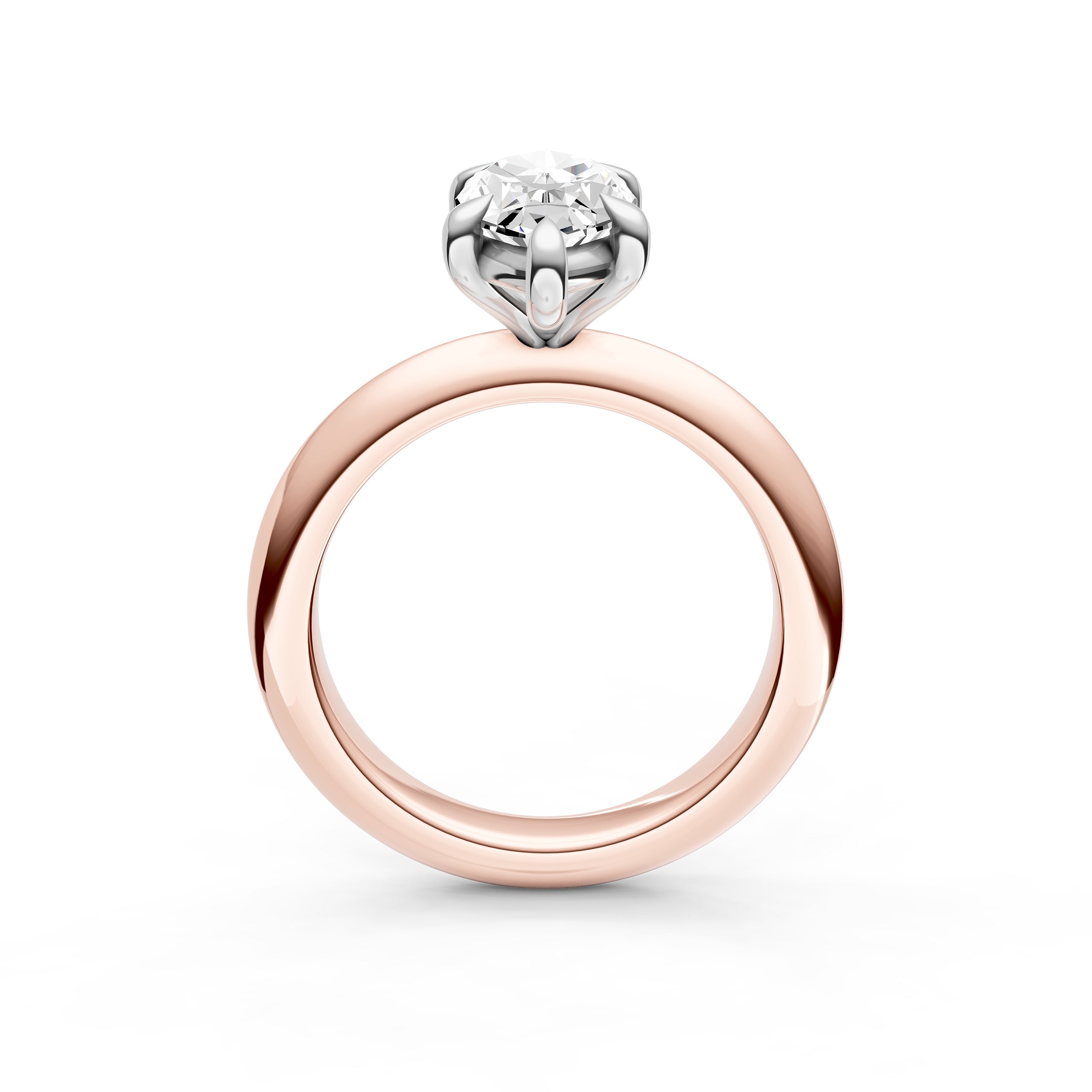 Classic Plain Knife Edge Engagement Ring (Marquise) Birmingham Jewelry Engagement Ring Birmingham Jewelry 