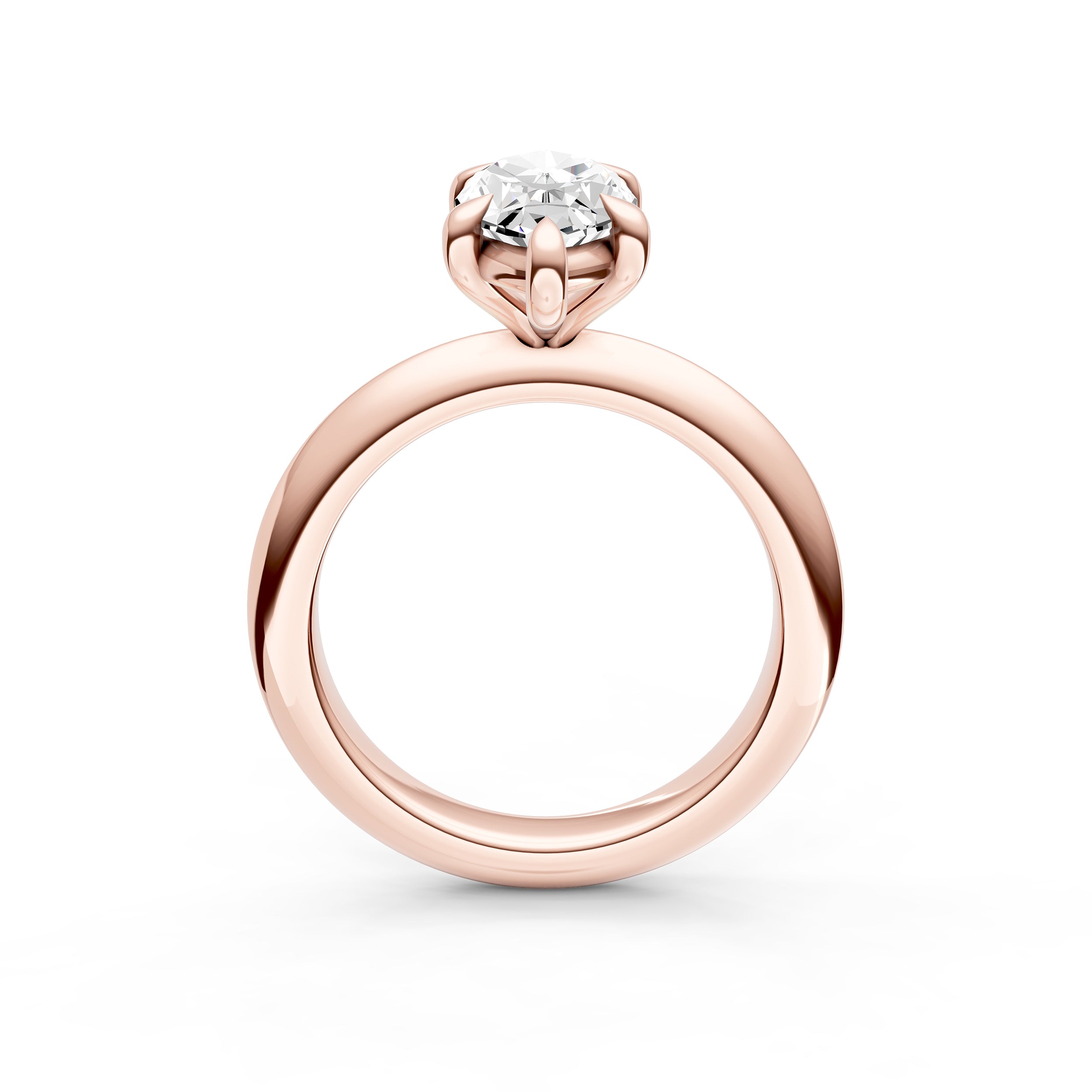 Classic Plain Knife Edge Engagement Ring (Marquise) Birmingham Jewelry Engagement Ring Birmingham Jewelry 