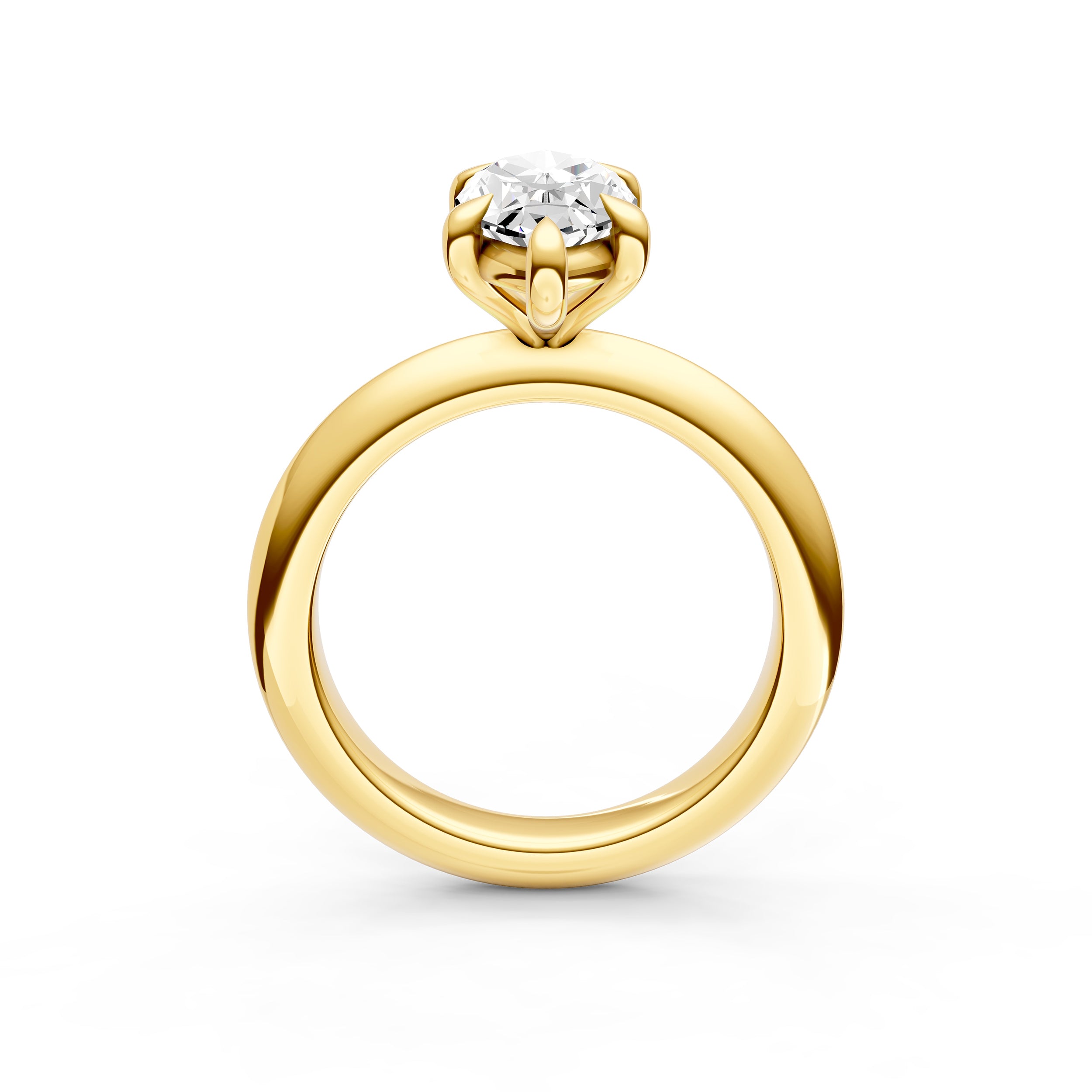 Classic Plain Knife Edge Engagement Ring (Marquise) Birmingham Jewelry Engagement Ring Birmingham Jewelry 
