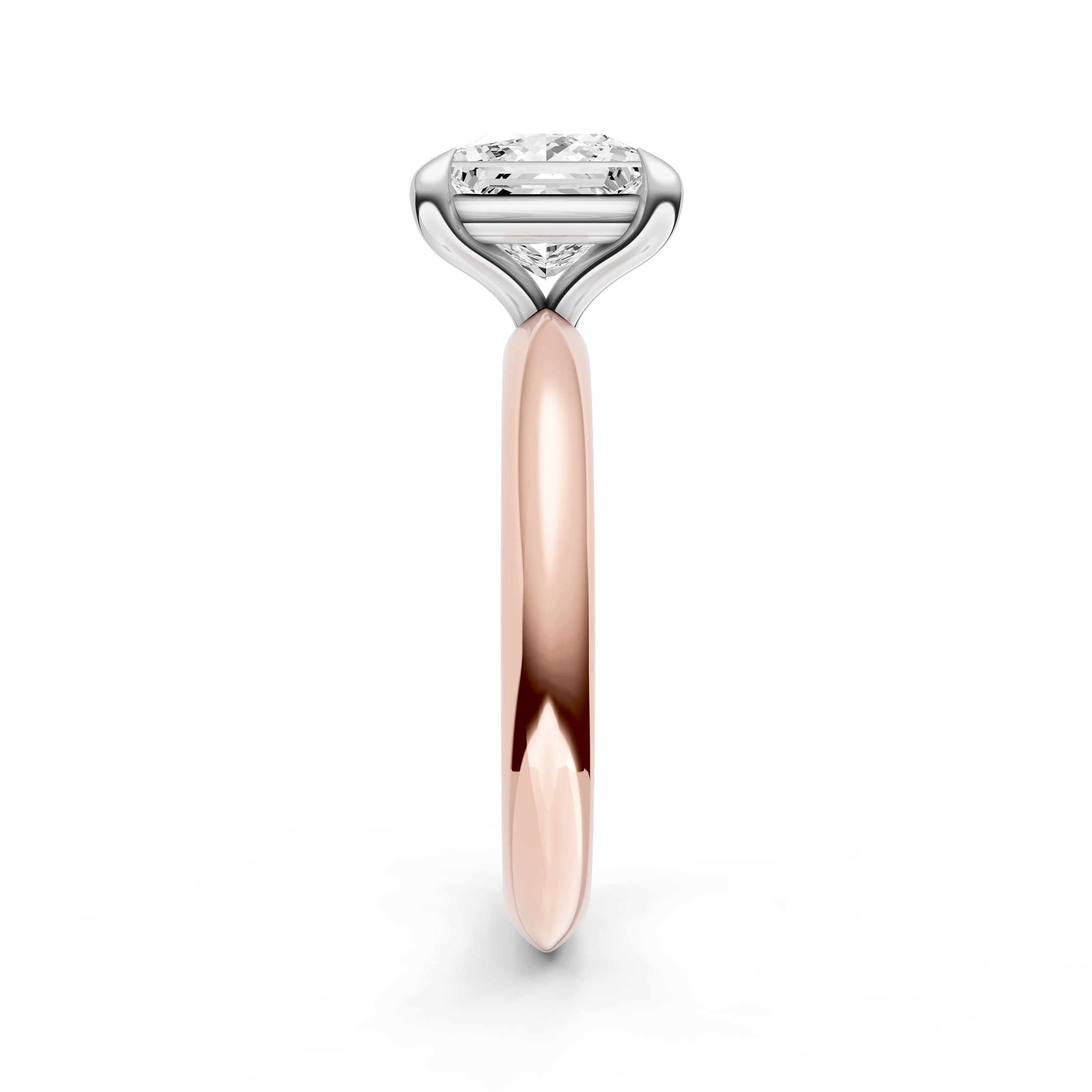 Classic Plain Knife Edge Engagement Ring (Princess Cut) Birmingham Jewelry Engagement Ring Birmingham Jewelry 