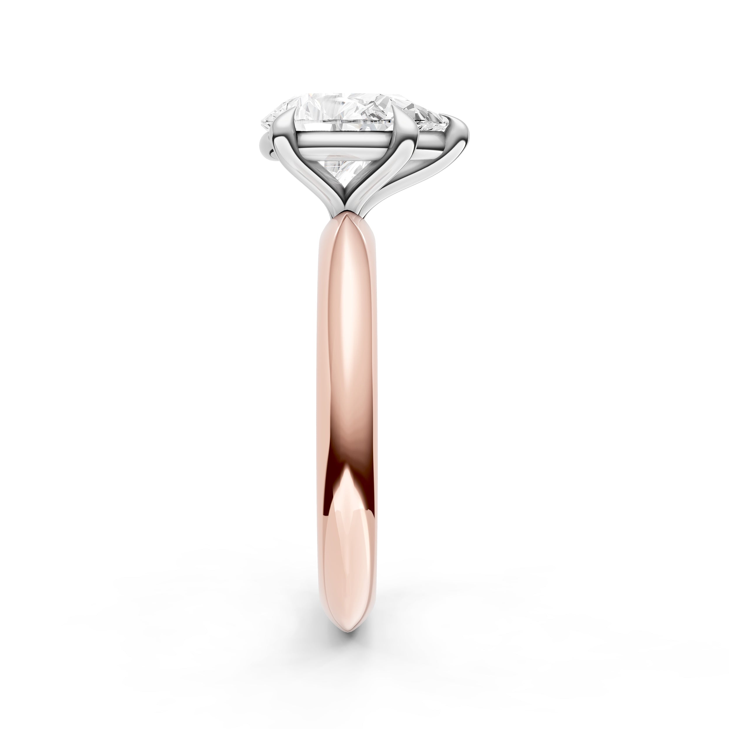 Classic Plain Knife Edge Engagement Ring (Pear Shape) Birmingham Jewelry Engagement Ring Birmingham Jewelry 
